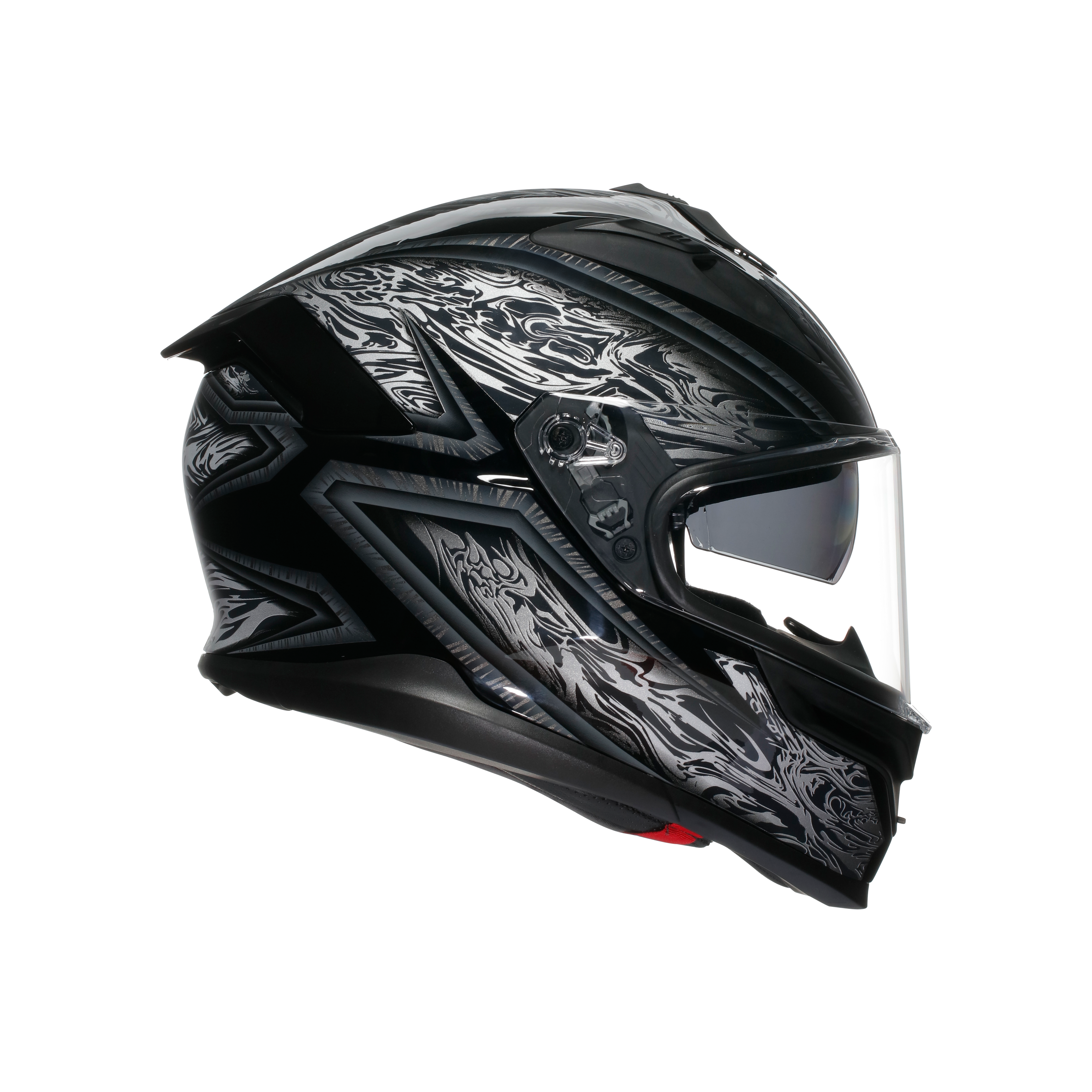 K7 MPLK DAMASCUS BLACK/SILVER - CASCO MOTO INTEGRAL DOT (E2206) -  - 3