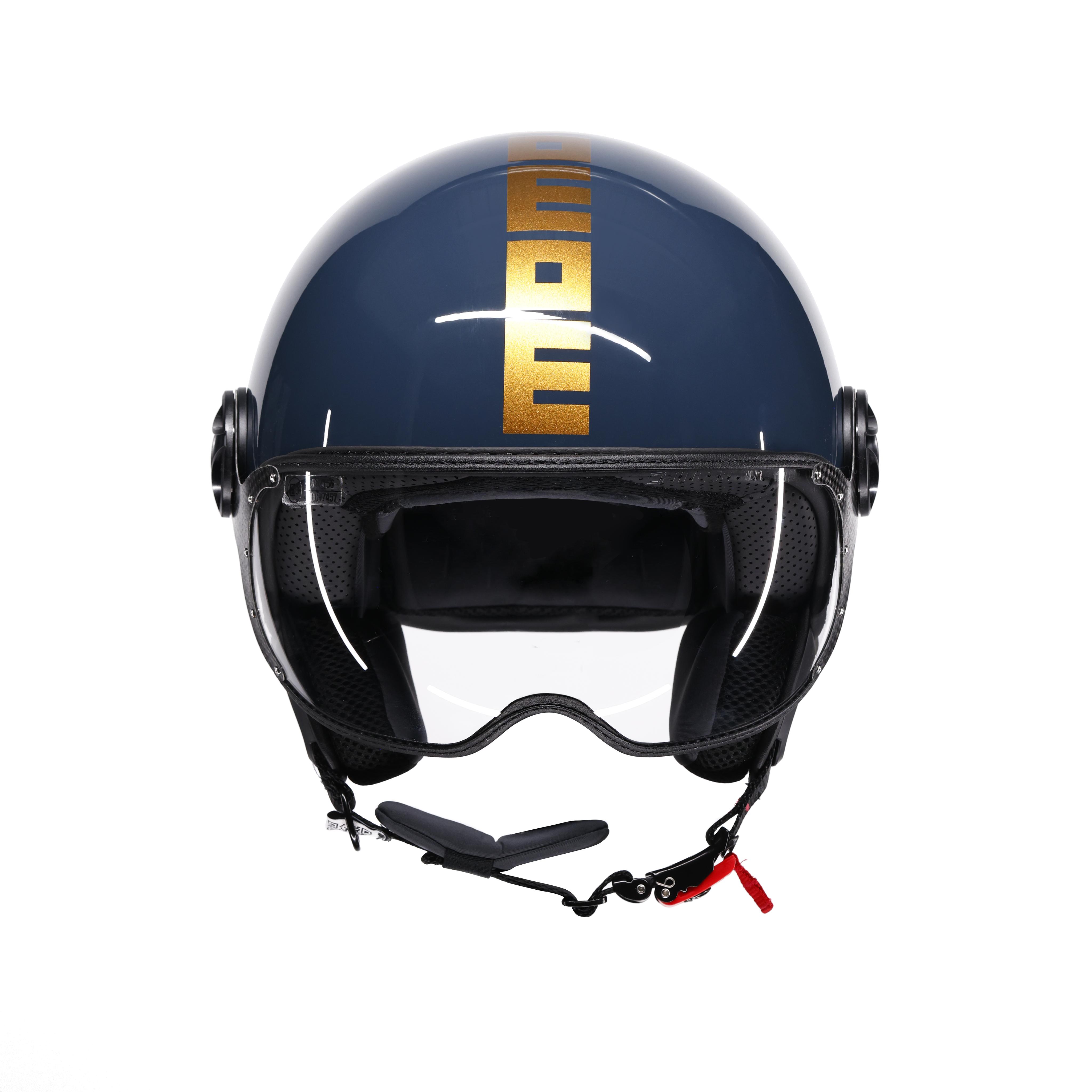 MOMODESIGN FGTR CLASSIC - JET-HELM MIT VISIER E2206 - FLIP BRASS/GOLD -  - 2
