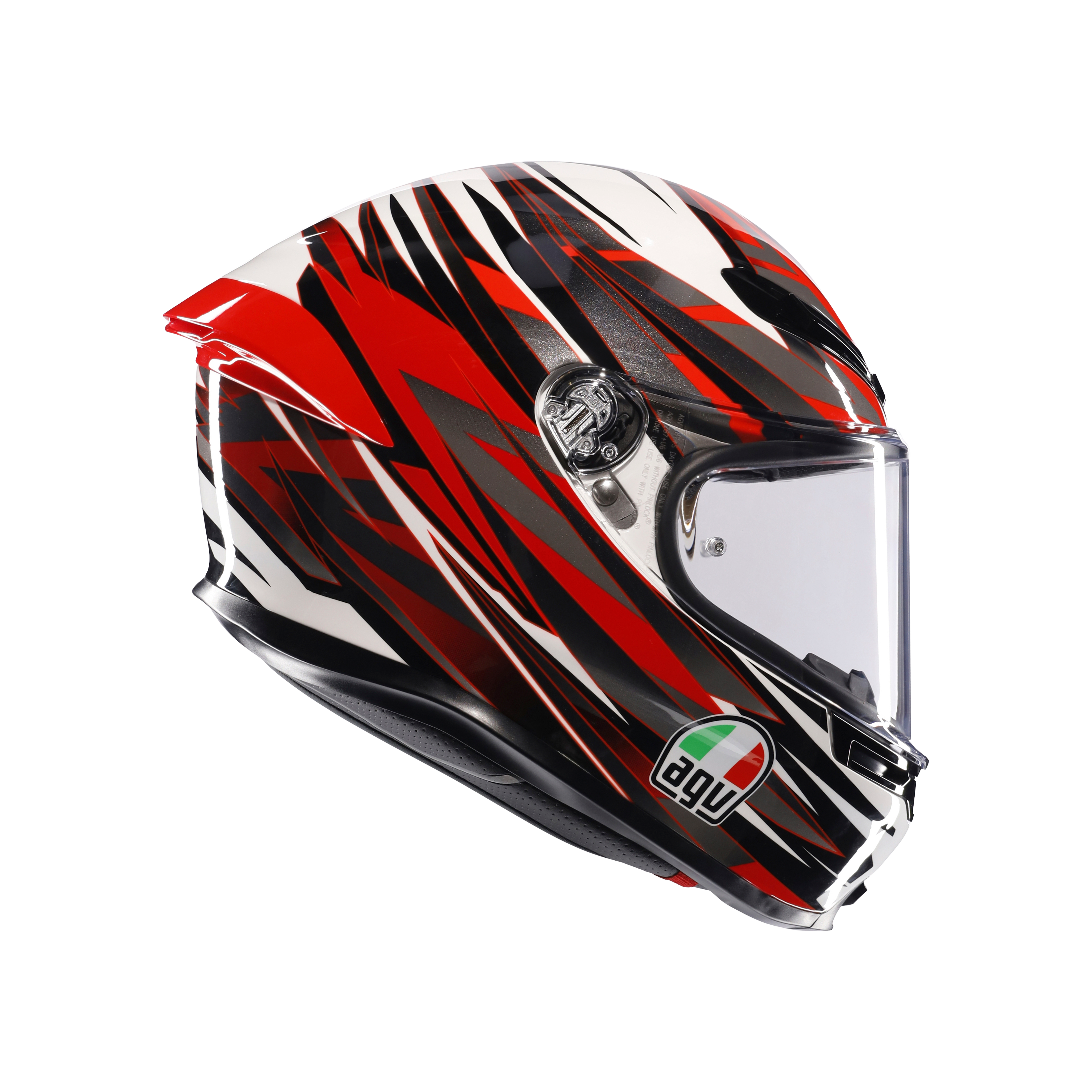 K6 S REEVAL WHITE/RED/GREY - CASQUE MOTO INT&Eacute;GRAL E2206 -  - 1
