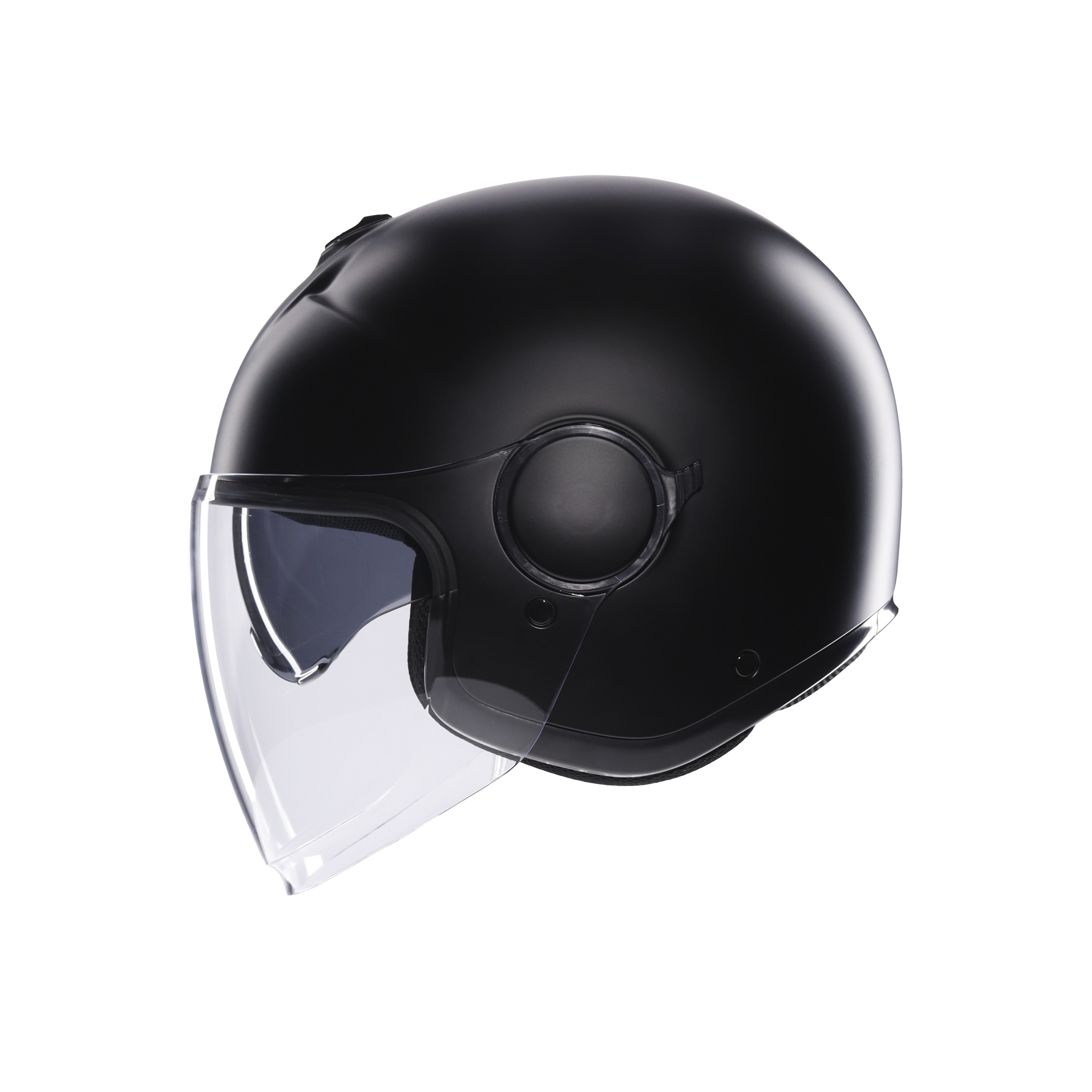 ETERES MONO MATT BLACK - CASQUE MOTO JET E2206 -  - 4