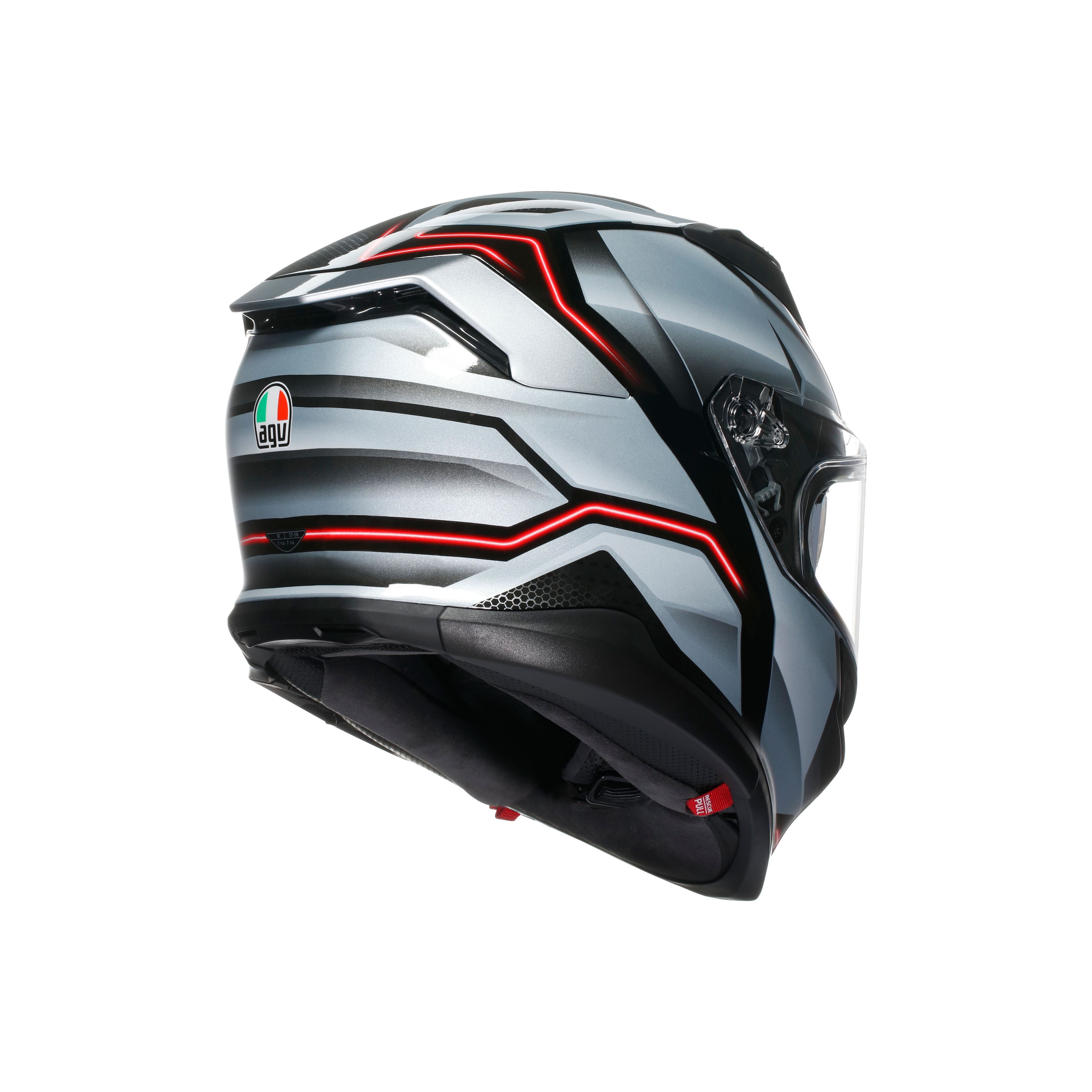 K7 MPLK JAEGER BLACK/SILVER - CASQUE MOTO INT&Eacute;GRAL E2206 -  - 6