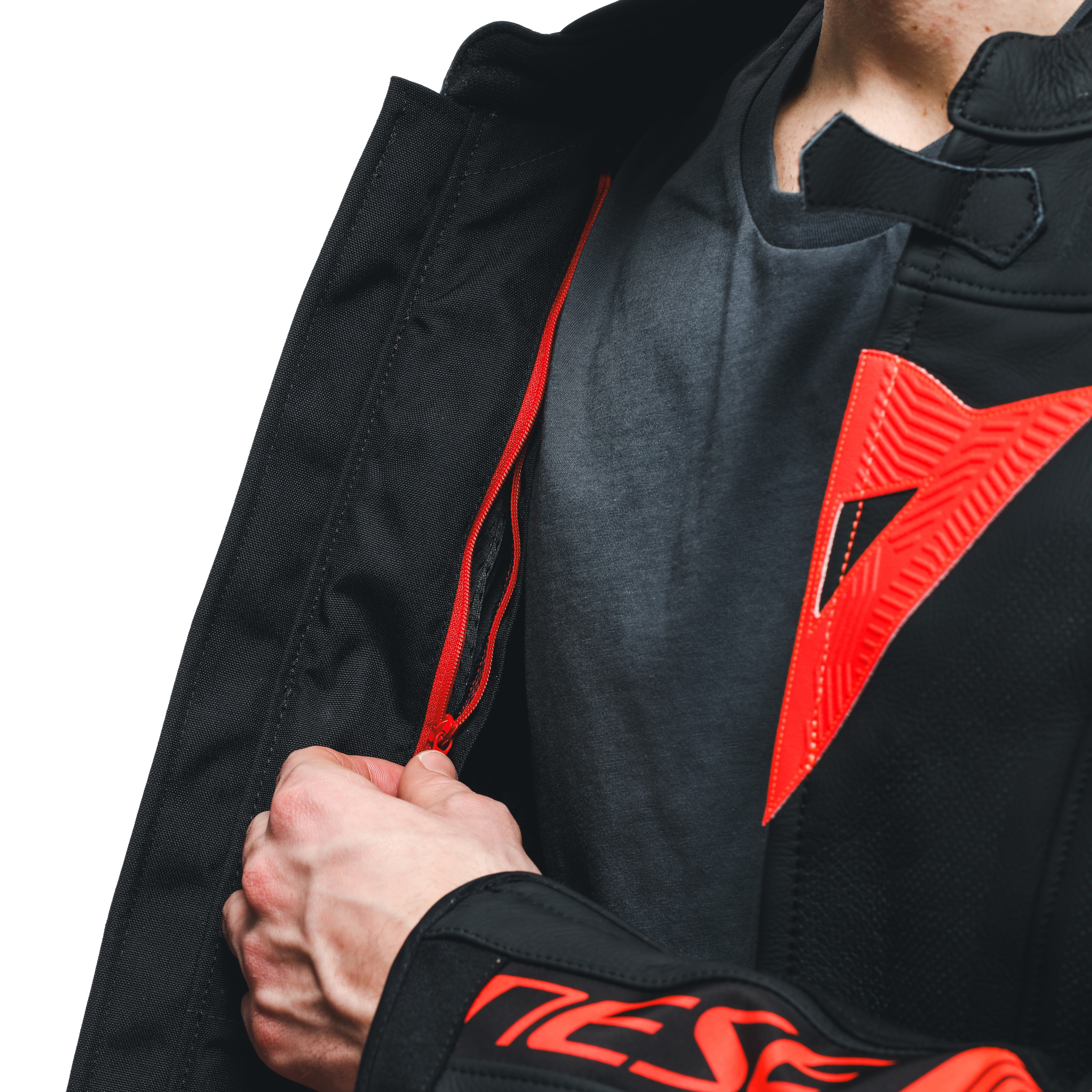 SUPER SPEED 4 - MEN PERFORATED LEATHER MOTORCYCLE JACKET | BLACK