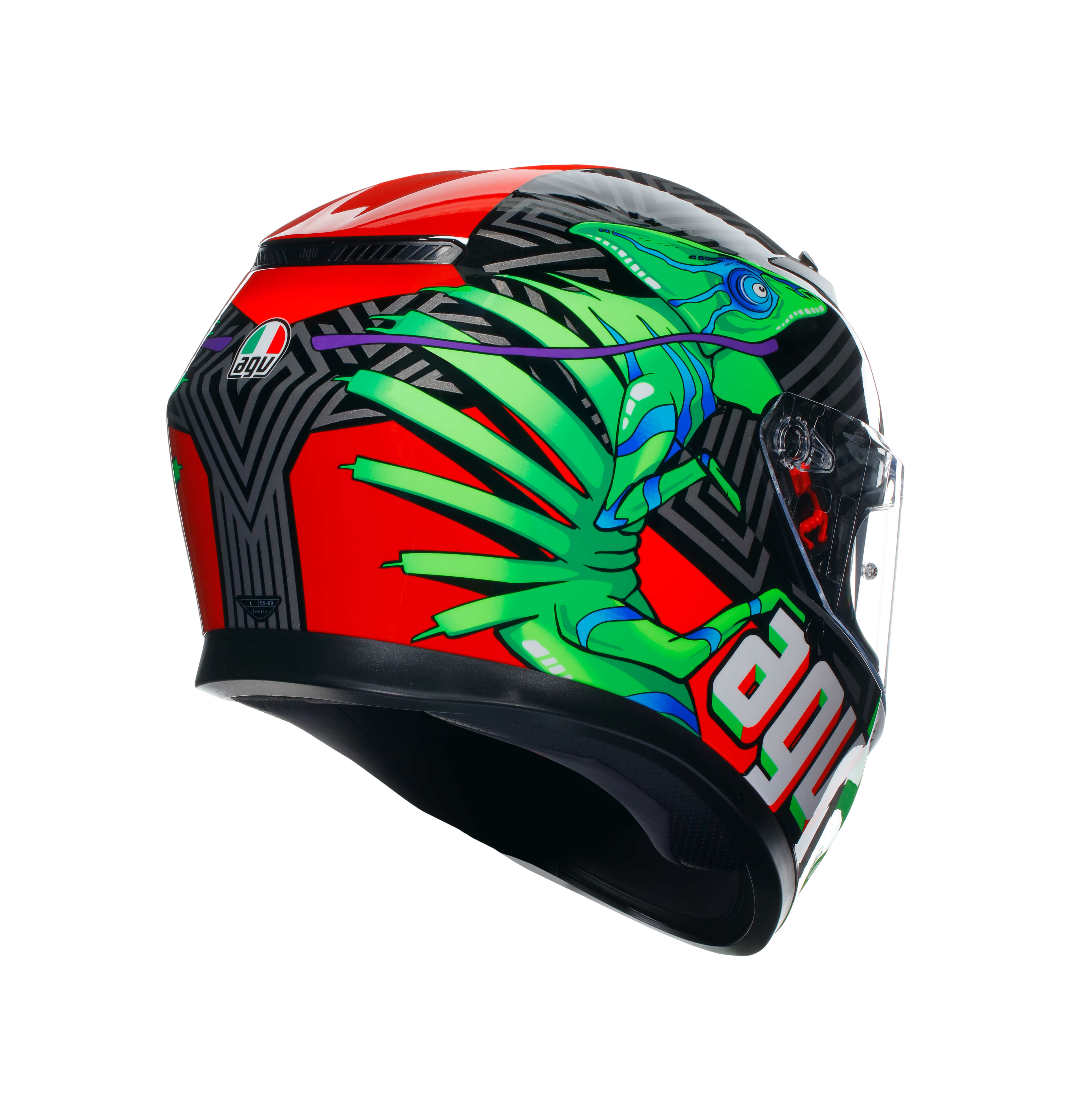 K3 DOT(E2206) - KAMALEON BLACK/RED/GREEN -  - 4