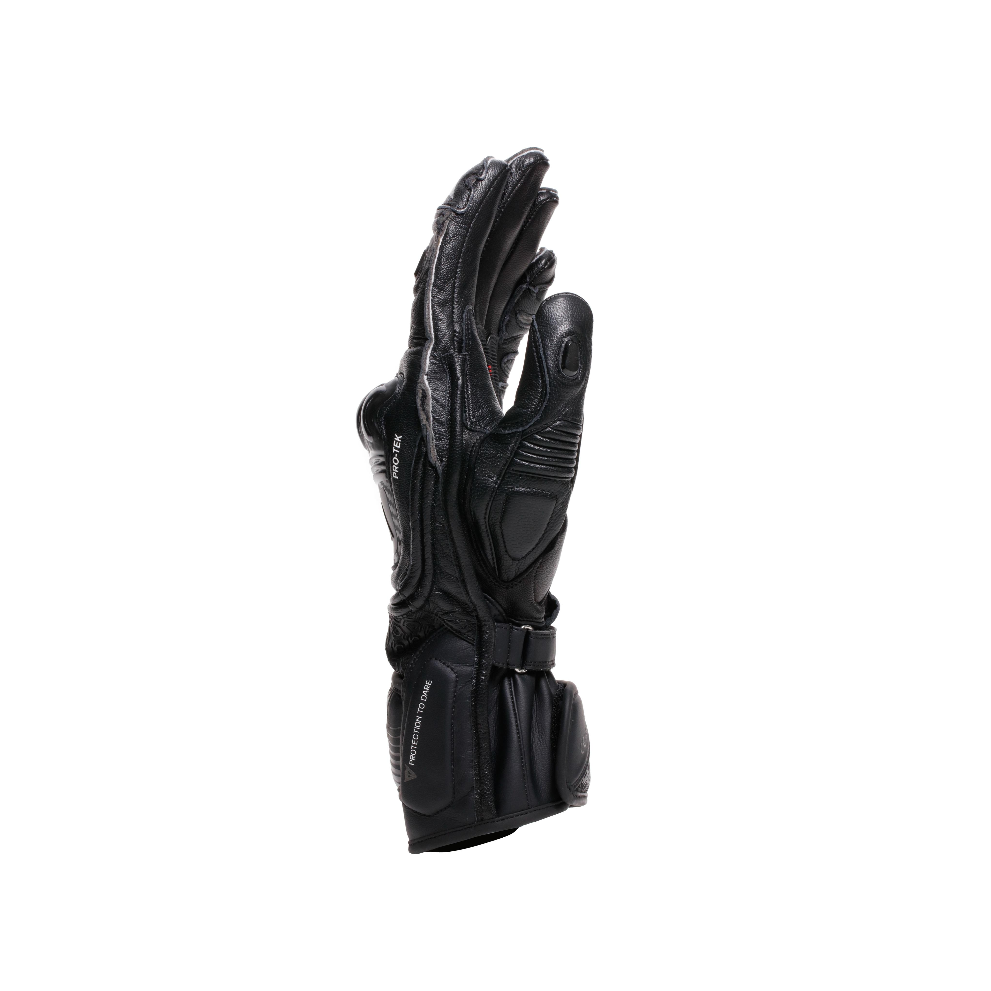 FIERO - LEATHER RACING MOTORCYCLE GLOVES - BLACK/ANTHRACITE - 2