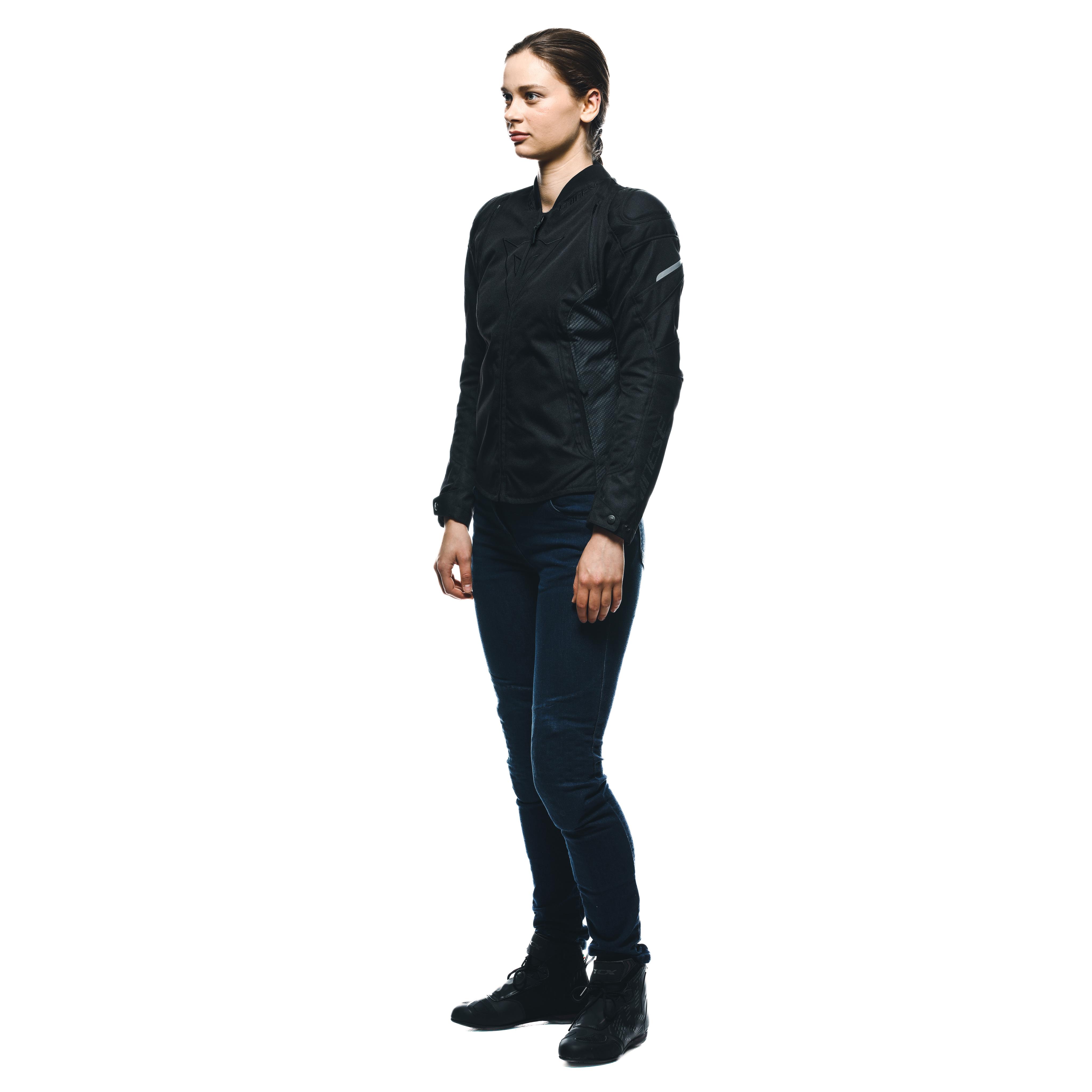 AVRO 5 TEX - WOMEN'S MOTORCYCLE JACKET IN FABRIC - BLACK/BLACK/BLACK - 4