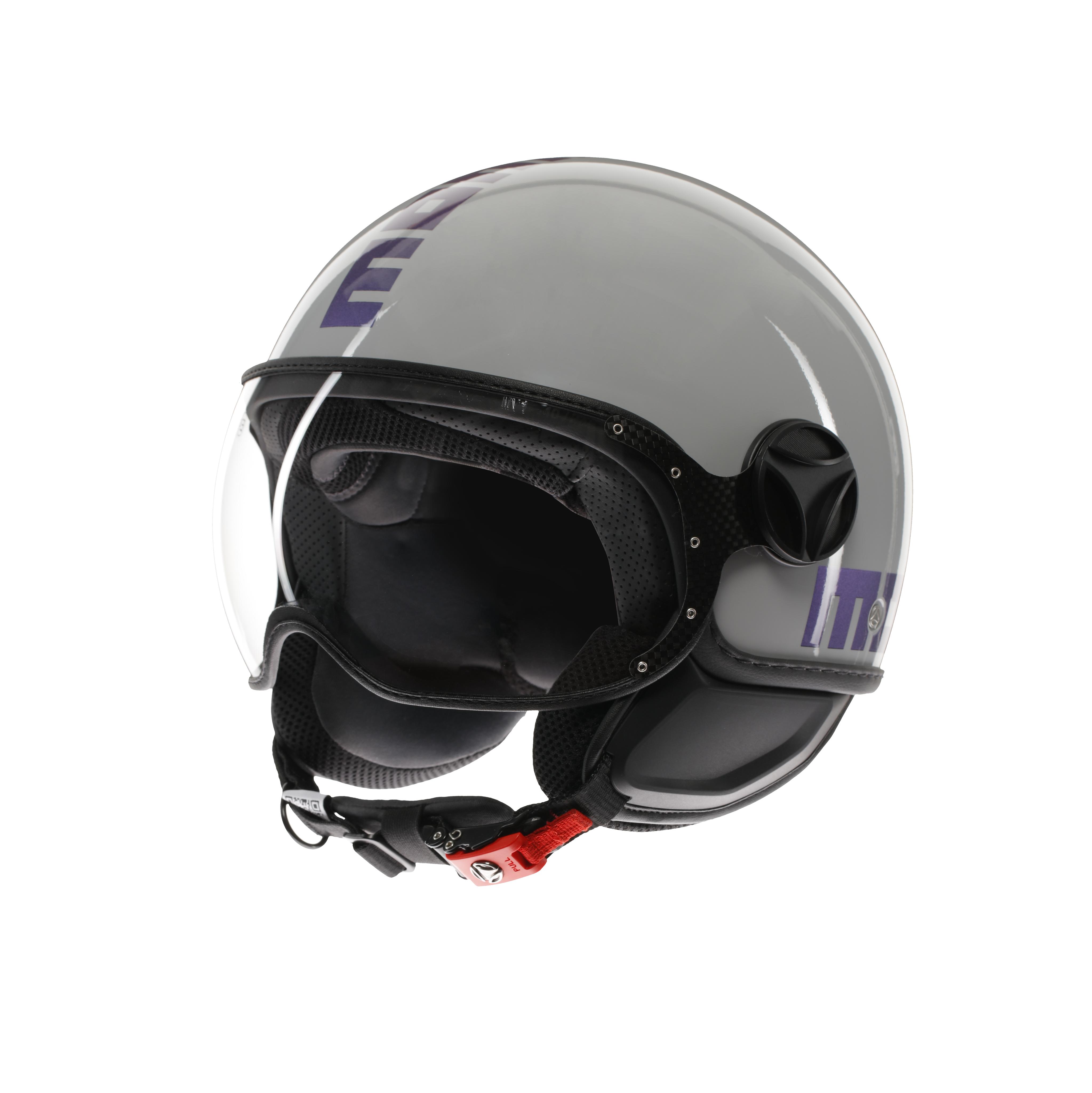 MOMODESIGN FGTR CLASSIC FLIP BLAU / FUCHSIA - JET-HELM MIT VISIER E2206 -  - 1