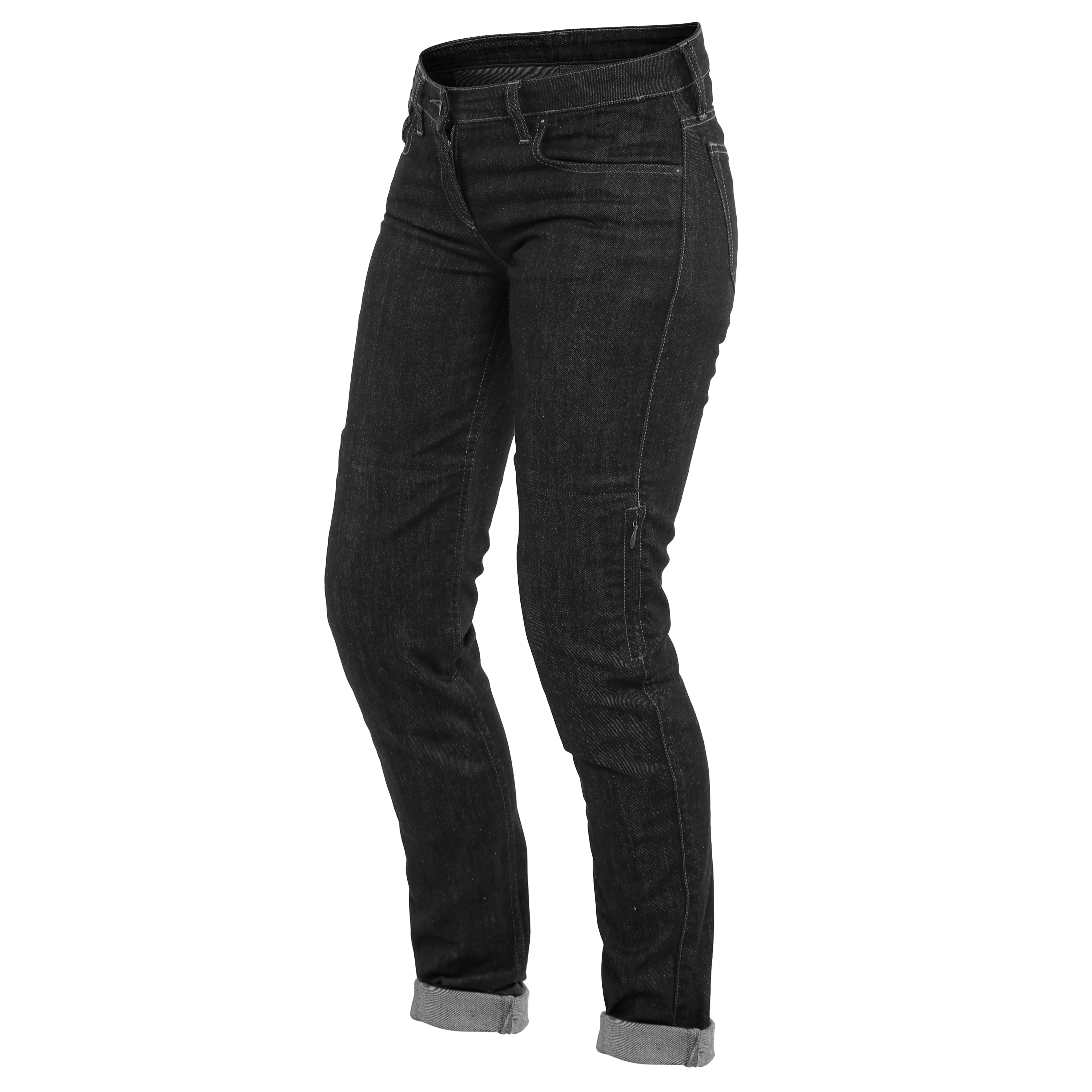 DENIM SLIM - WOMEN'S MOTORCYCLE JEANS - BLACK - 1