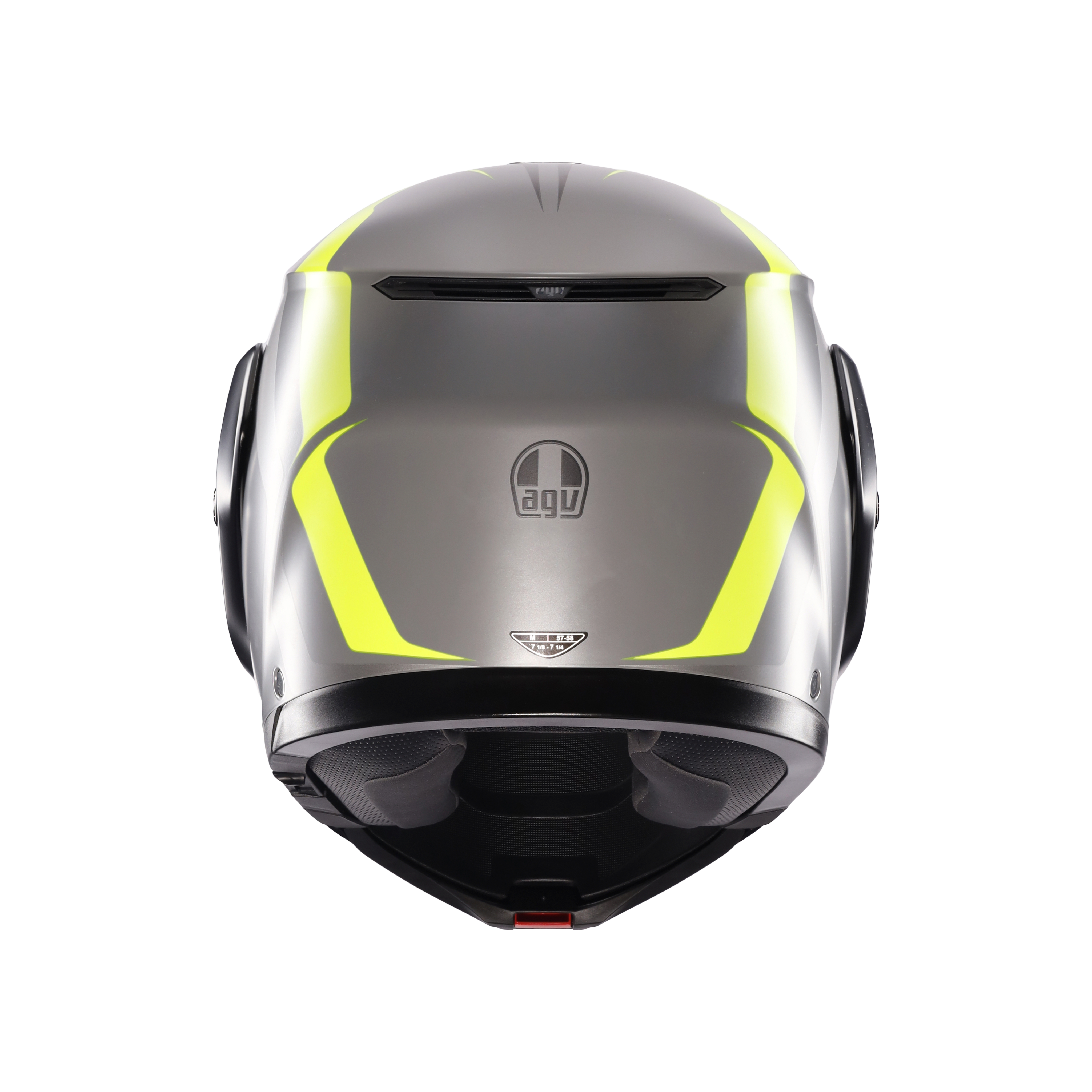 STREETMODULAR RESIA MATT GREY/BLACK/YEL FLUO - MOTORBIKE FLIP UP HELMET DOT(E2206) -  - 3