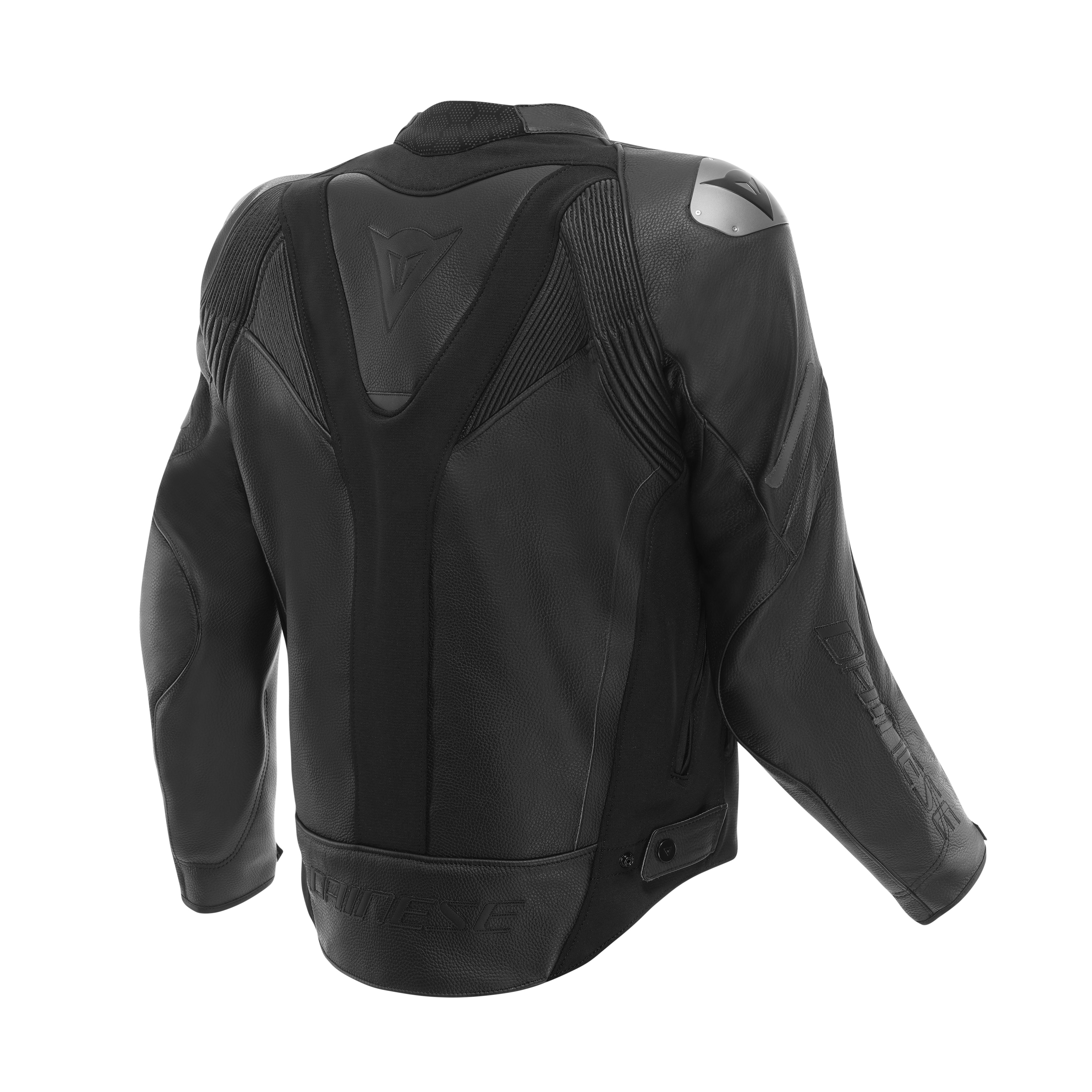 AVRO 6 - LEATHER MOTORCYCLE JACKET MEN - BLACK/BLACK/BLACK - 2
