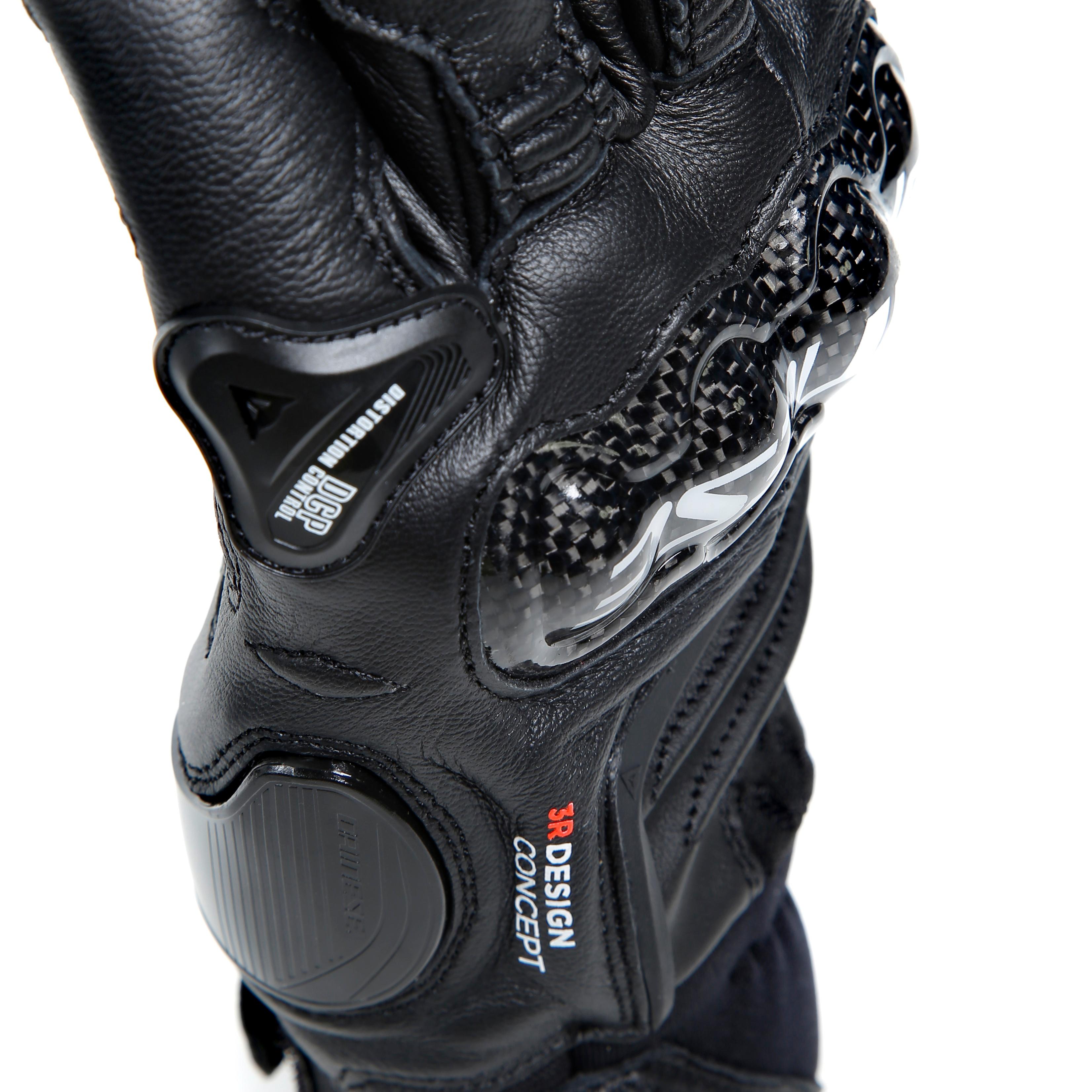 CARBON 4 - GUANTI MOTO CORTI IN PELLE UOMO - BLACK/BLACK - 13