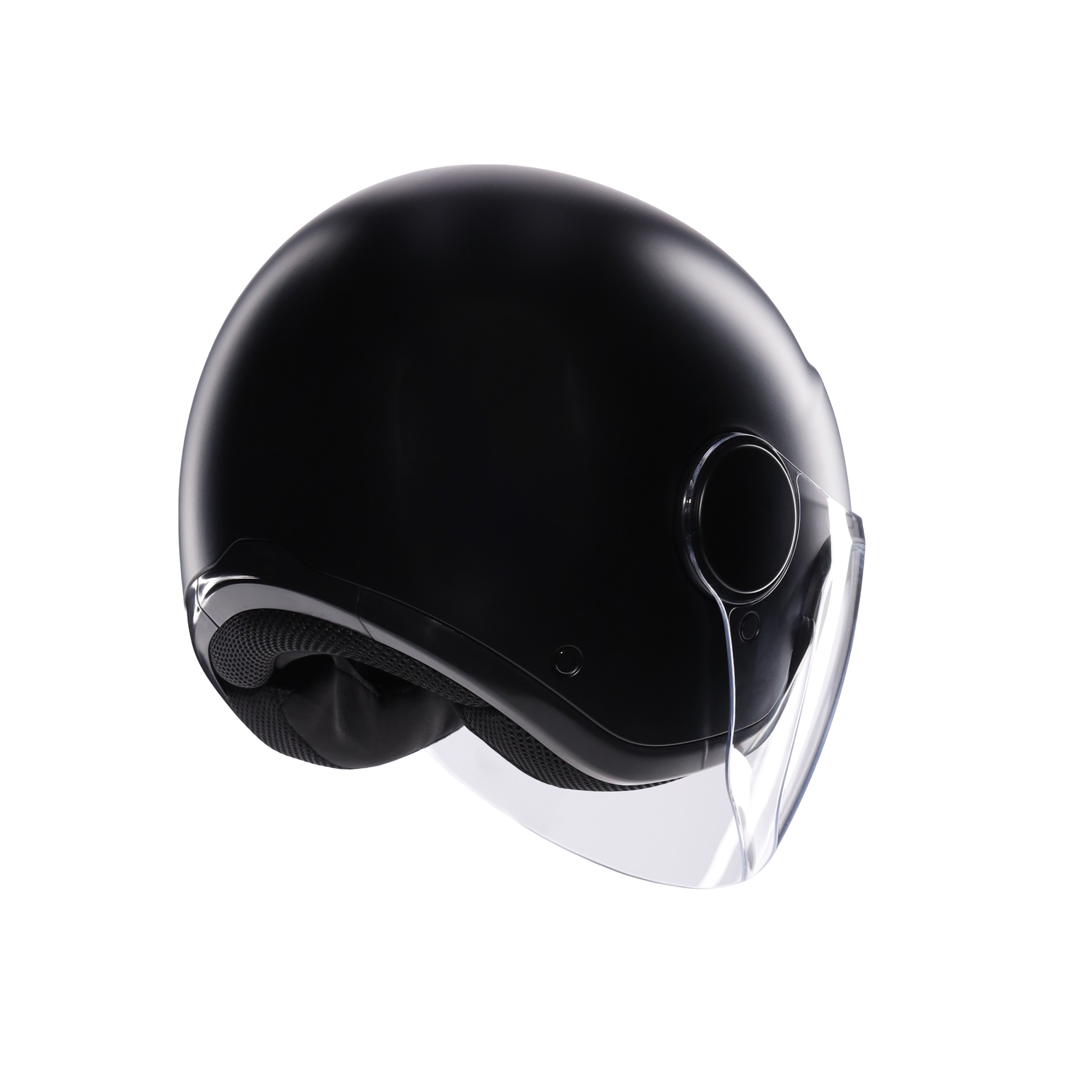 ETERES MONO MATT BLACK - CASQUE MOTO JET E2206 -  - 6