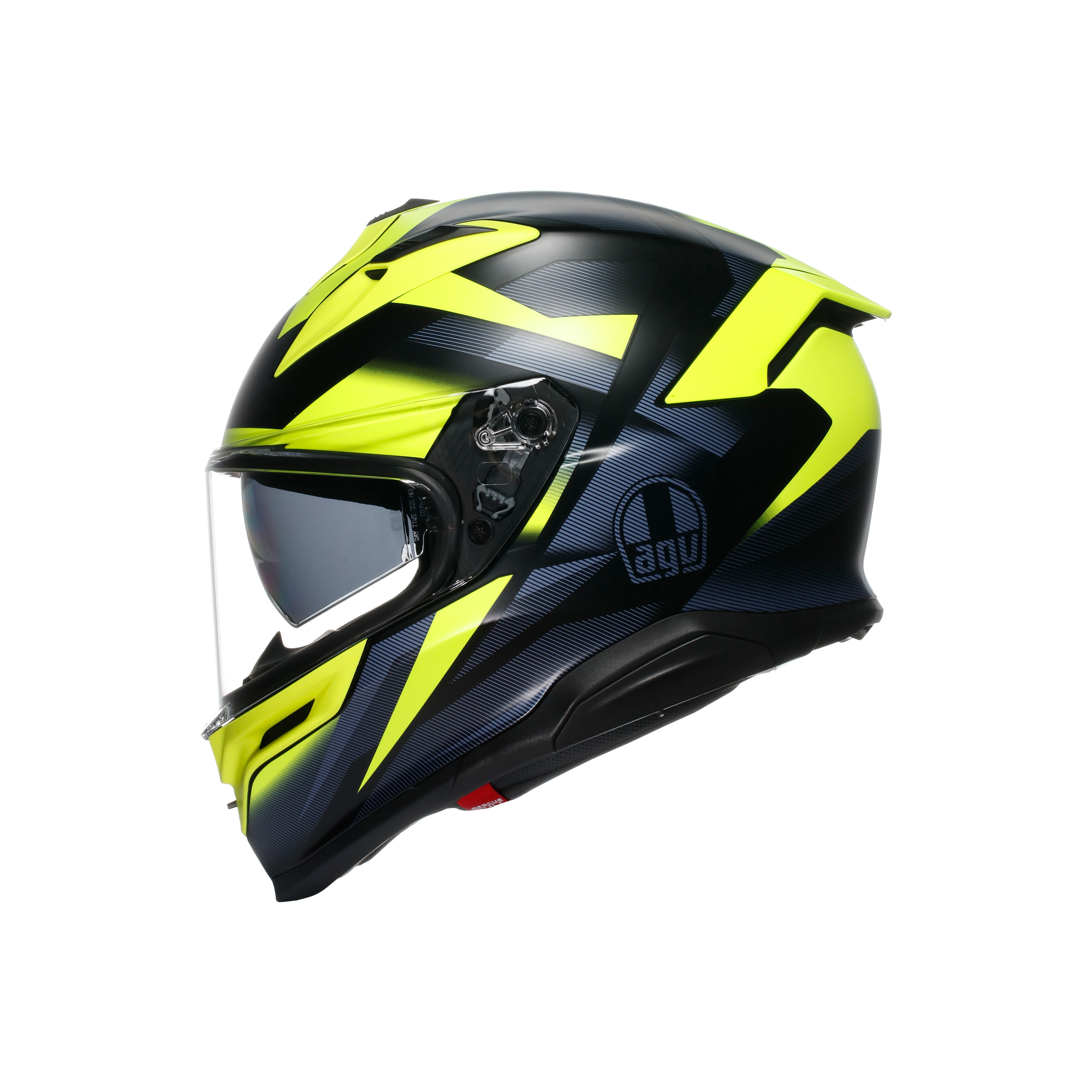 K7 MPLK GLIMPSE MATT BLACK/YELLOW FLUO - CASQUE MOTO INT&Eacute;GRAL E2206 -  - 4