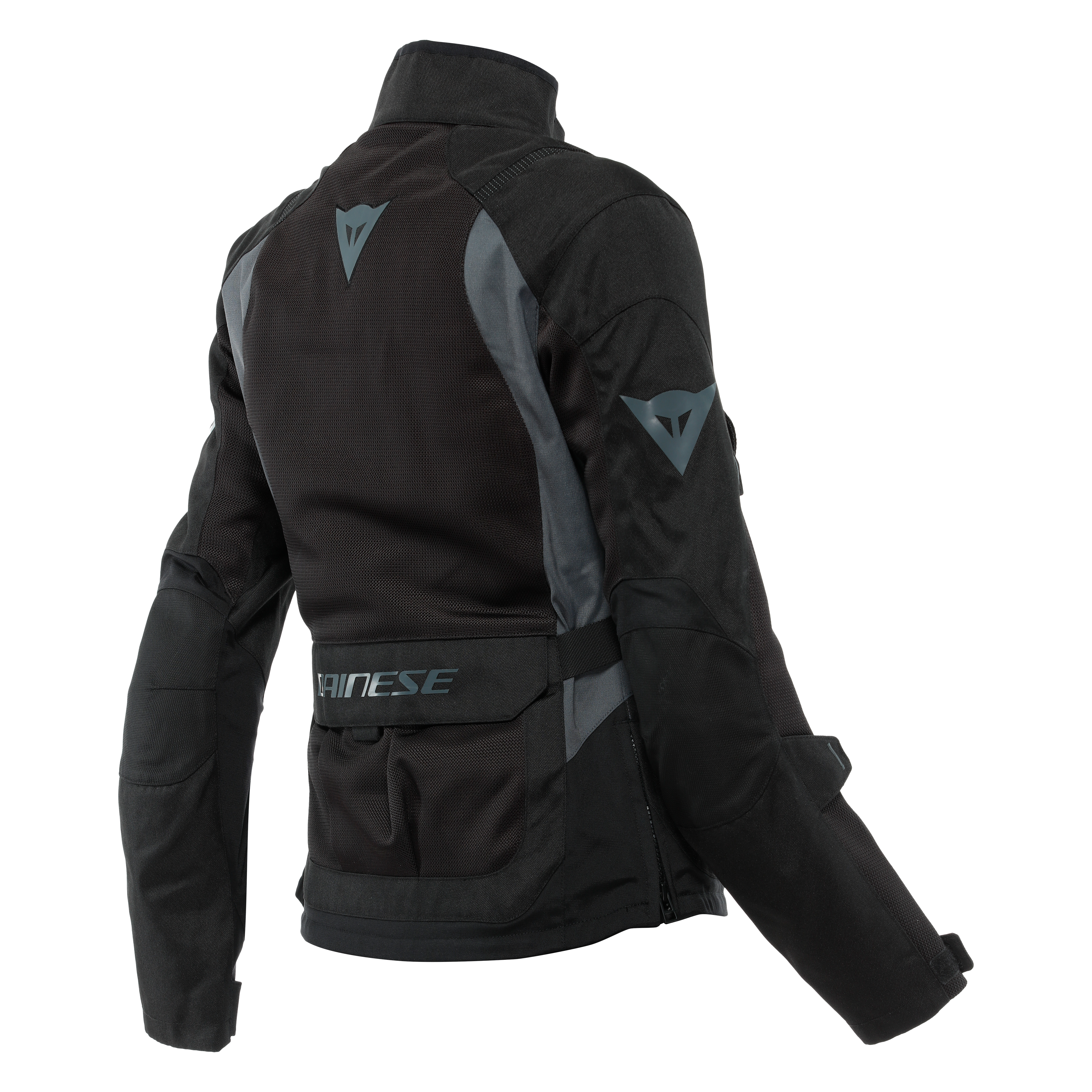 DESERT TEX - WOMEN'S TOURING SUMMER MOTORCYCLE JACKET IN FABRIC - BLACK/BLACK/EBONY - 2