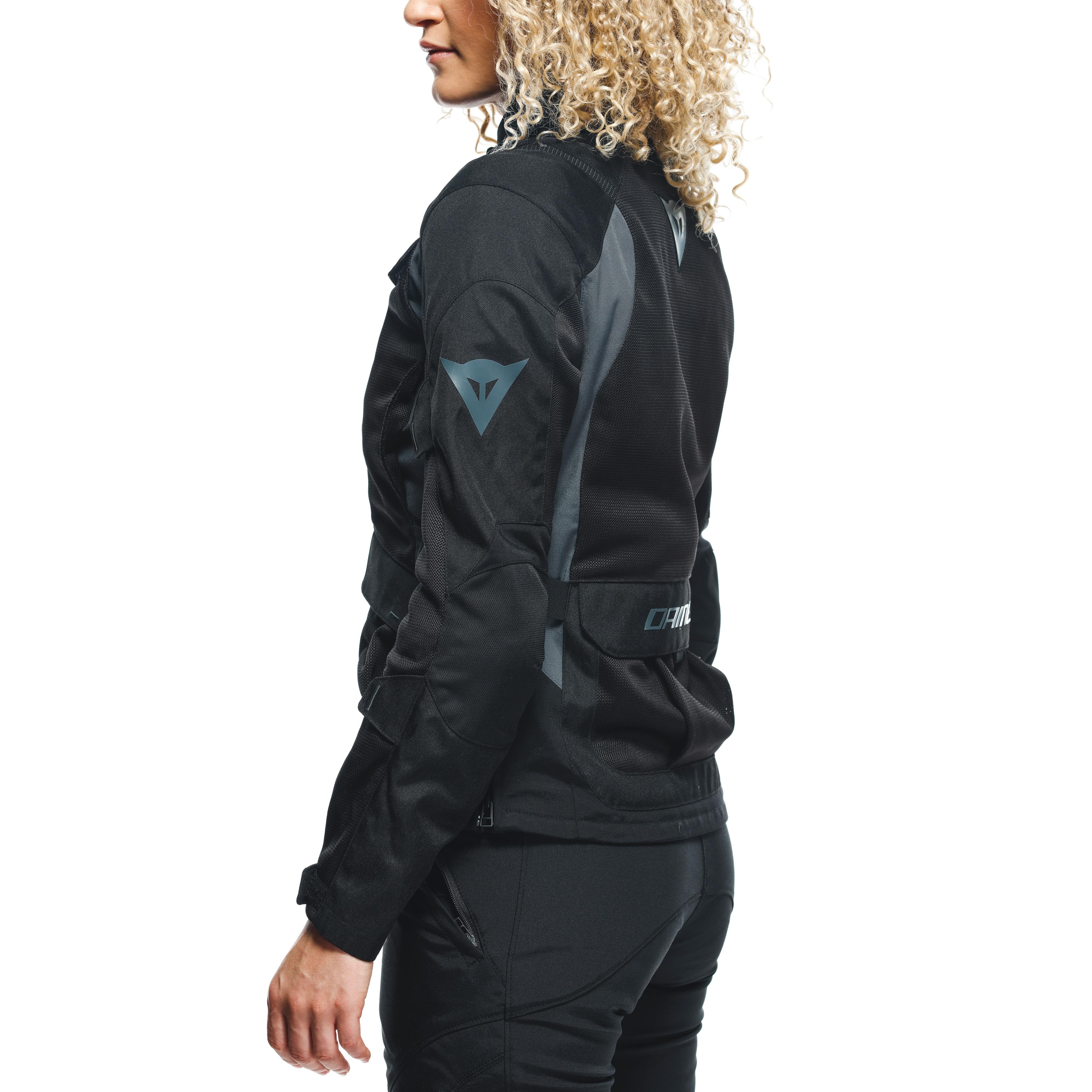 DESERT TEX - WOMEN'S TOURING SUMMER MOTORCYCLE JACKET IN FABRIC - BLACK/BLACK/EBONY - 16