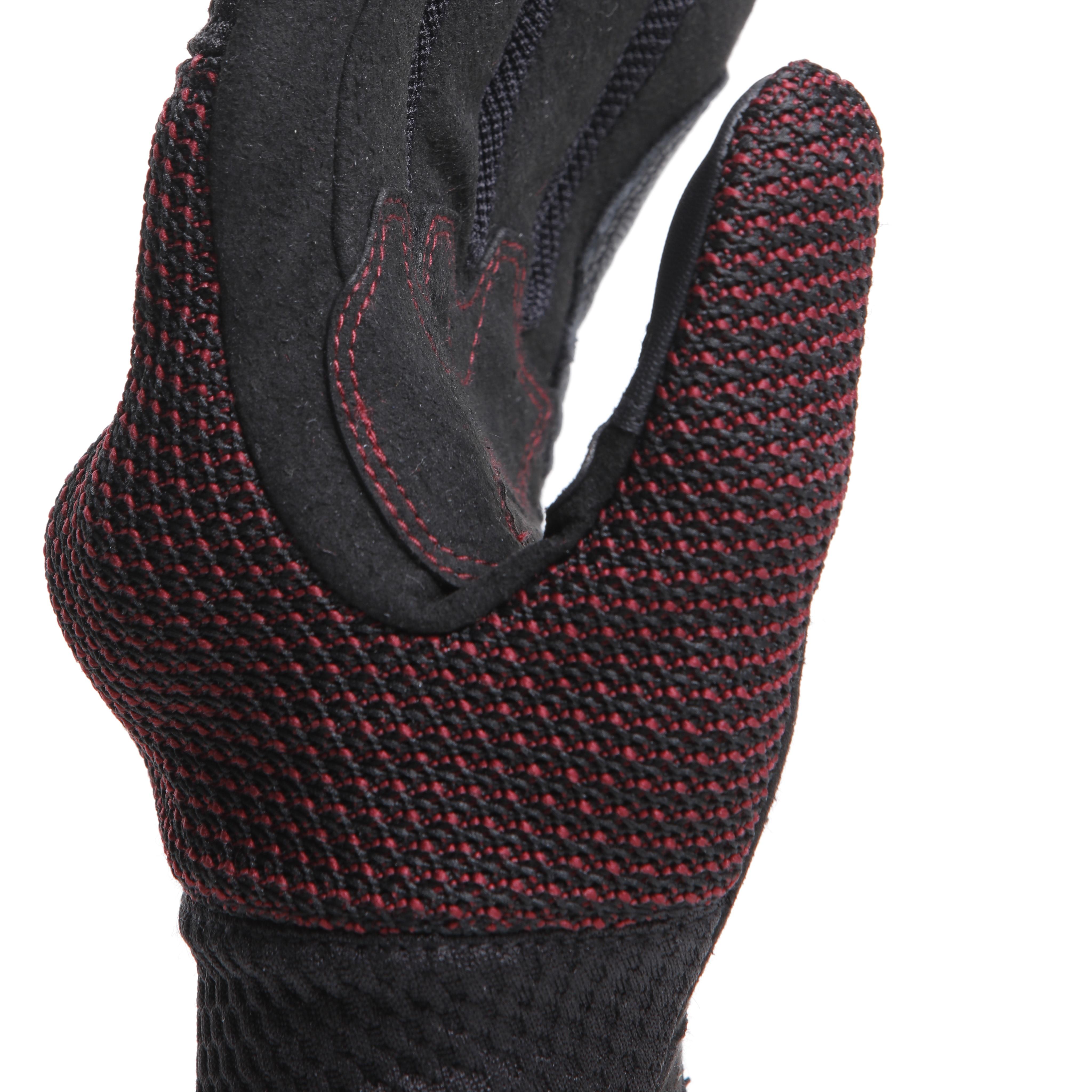 TORINO - WOMEN'S MOTORCYCLE TEXTILE GLOVES - BLACK/APPLE-BUTTER - 8