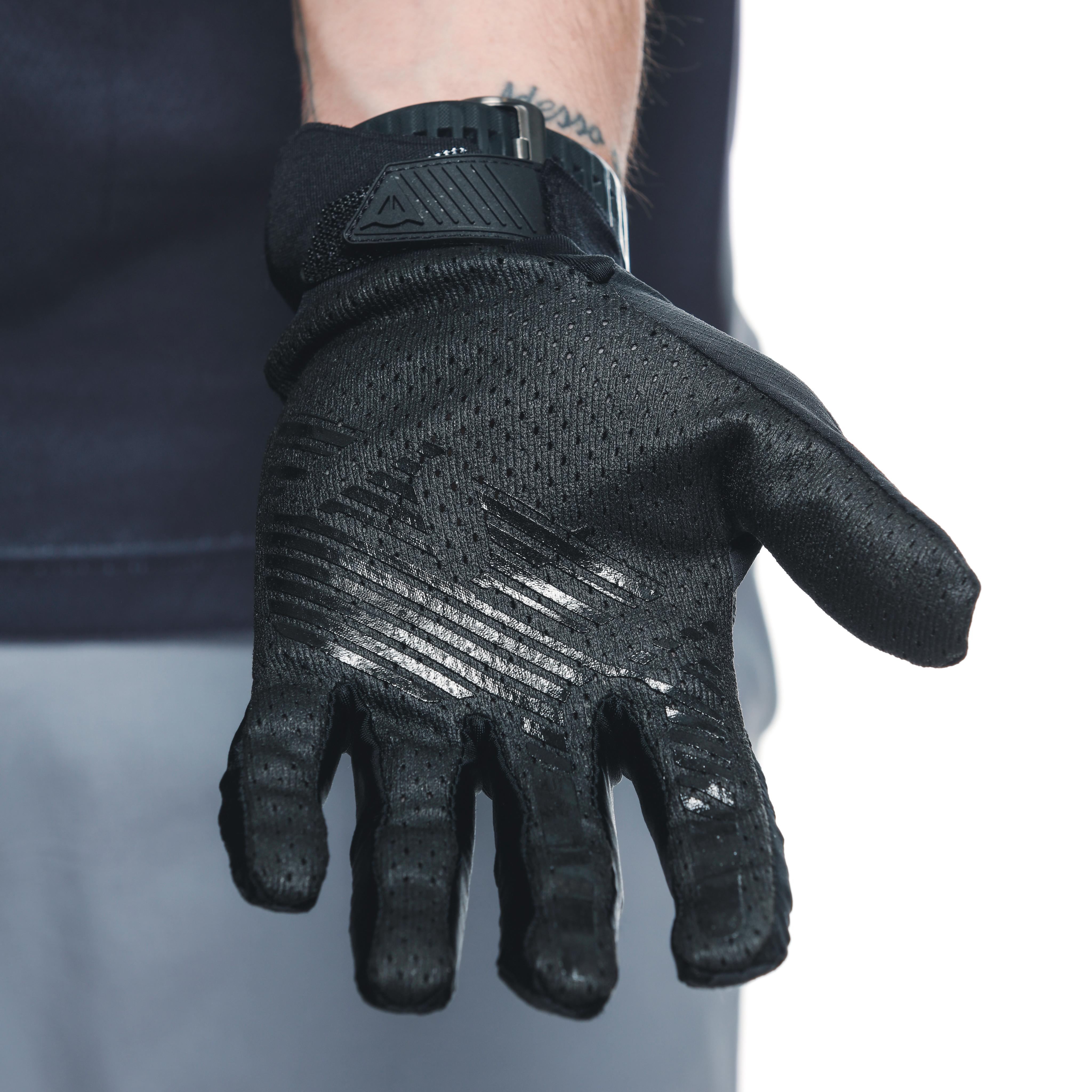 HGC HYBRID - GANTS DE V&Eacute;LO UNISEXE - BLACK/BLACK - 4