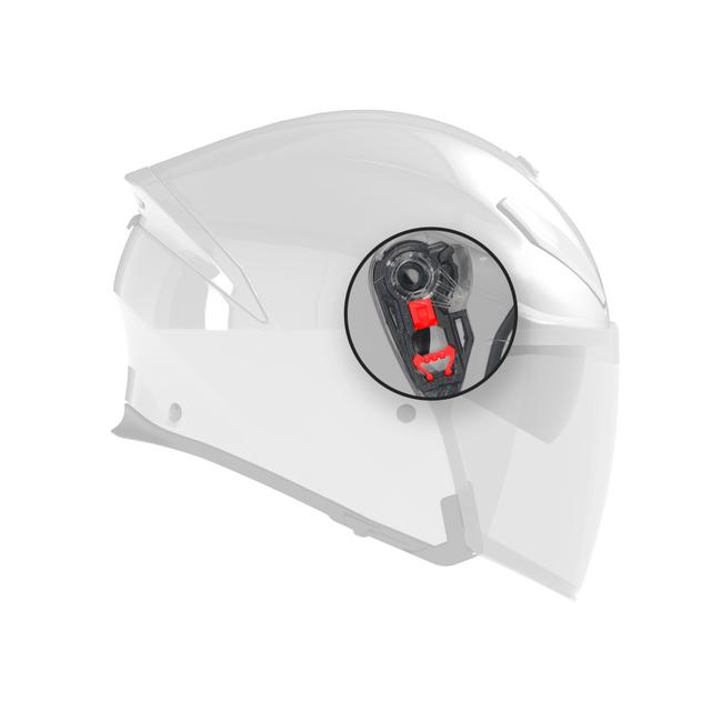 Agv Unisex Black - Kit Visor Mechanism K5 Jet Evo/Irides - Size: Os