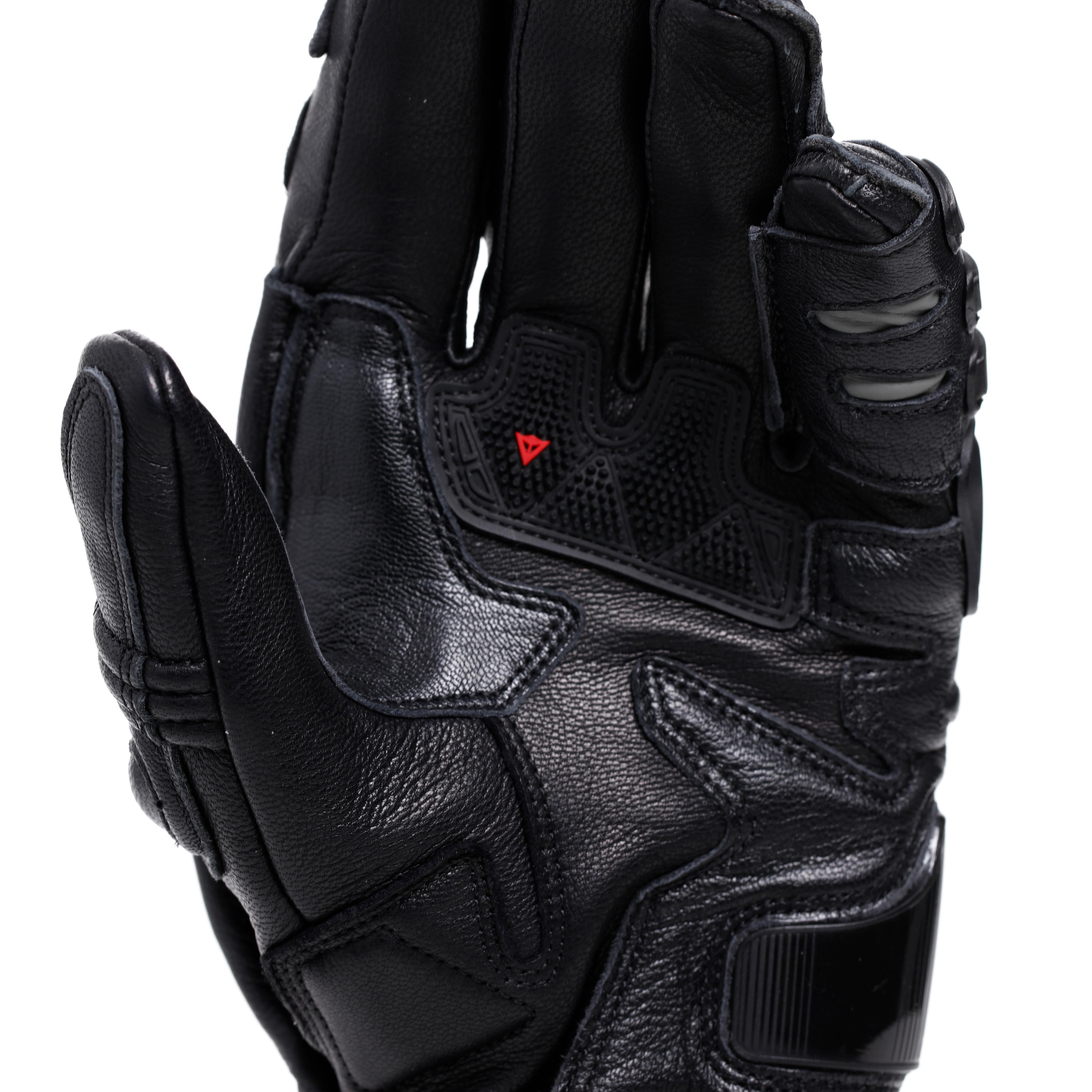 STEEL-PRO - MEN'S MOTORCYCLE LEATHER GLOVES - BLACK/ANTHRACITE - 7