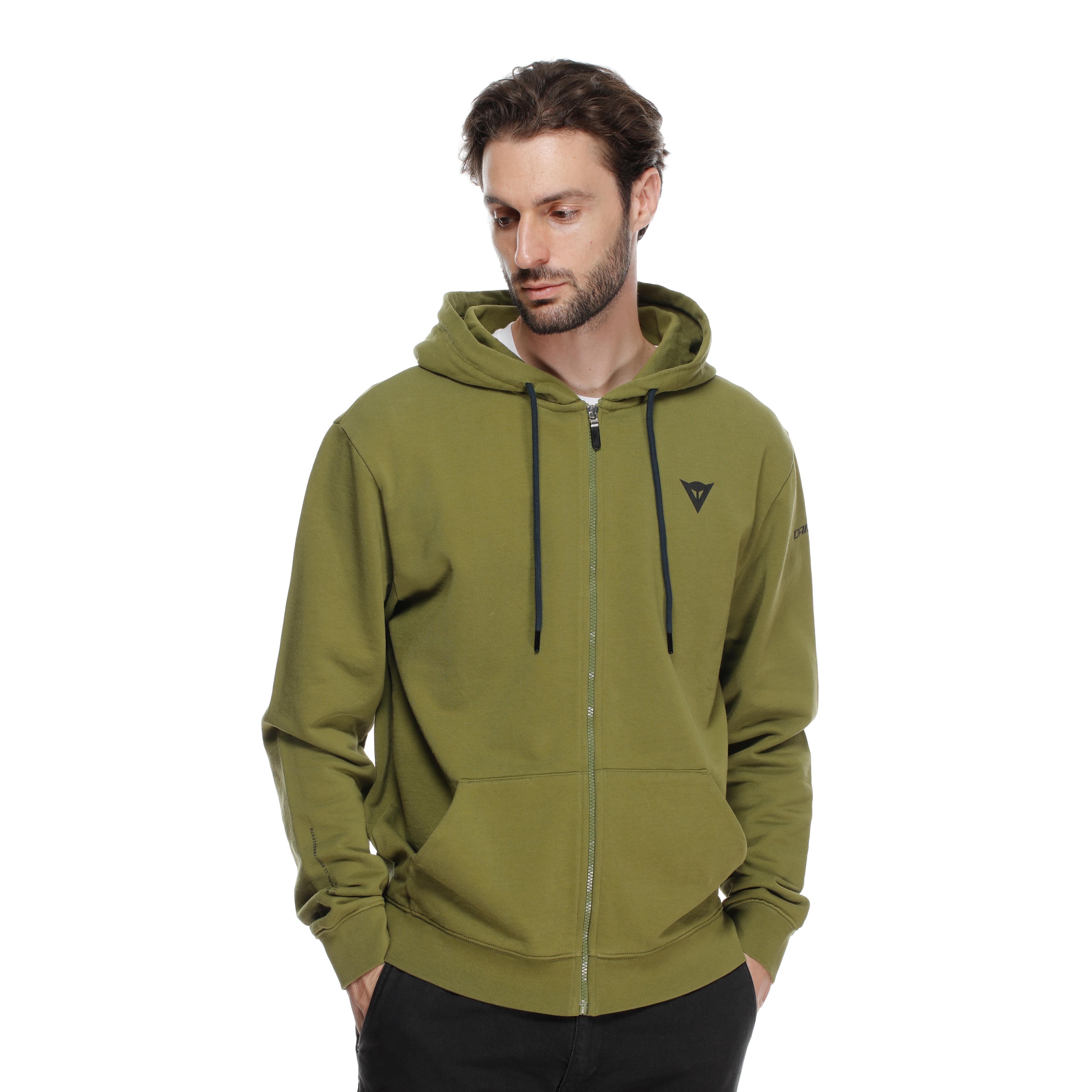 SPEED DEMON - FULL-ZIP 100% COTTON HOODIE - OLIVE BRANCH - 3