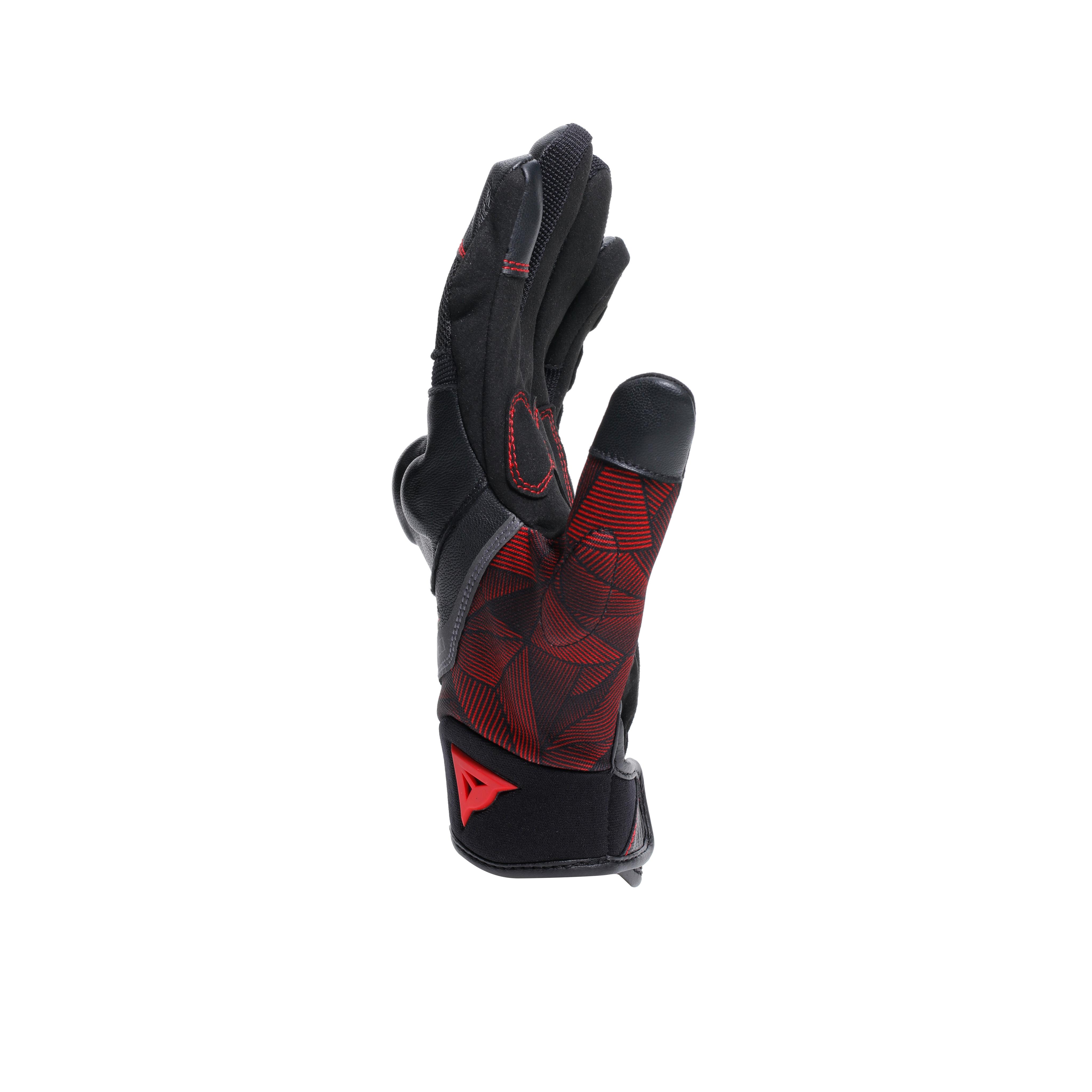 ERMEX - SUMMER MOTORCYCLE GLOVES - BLACK/RED-LAVA - 2