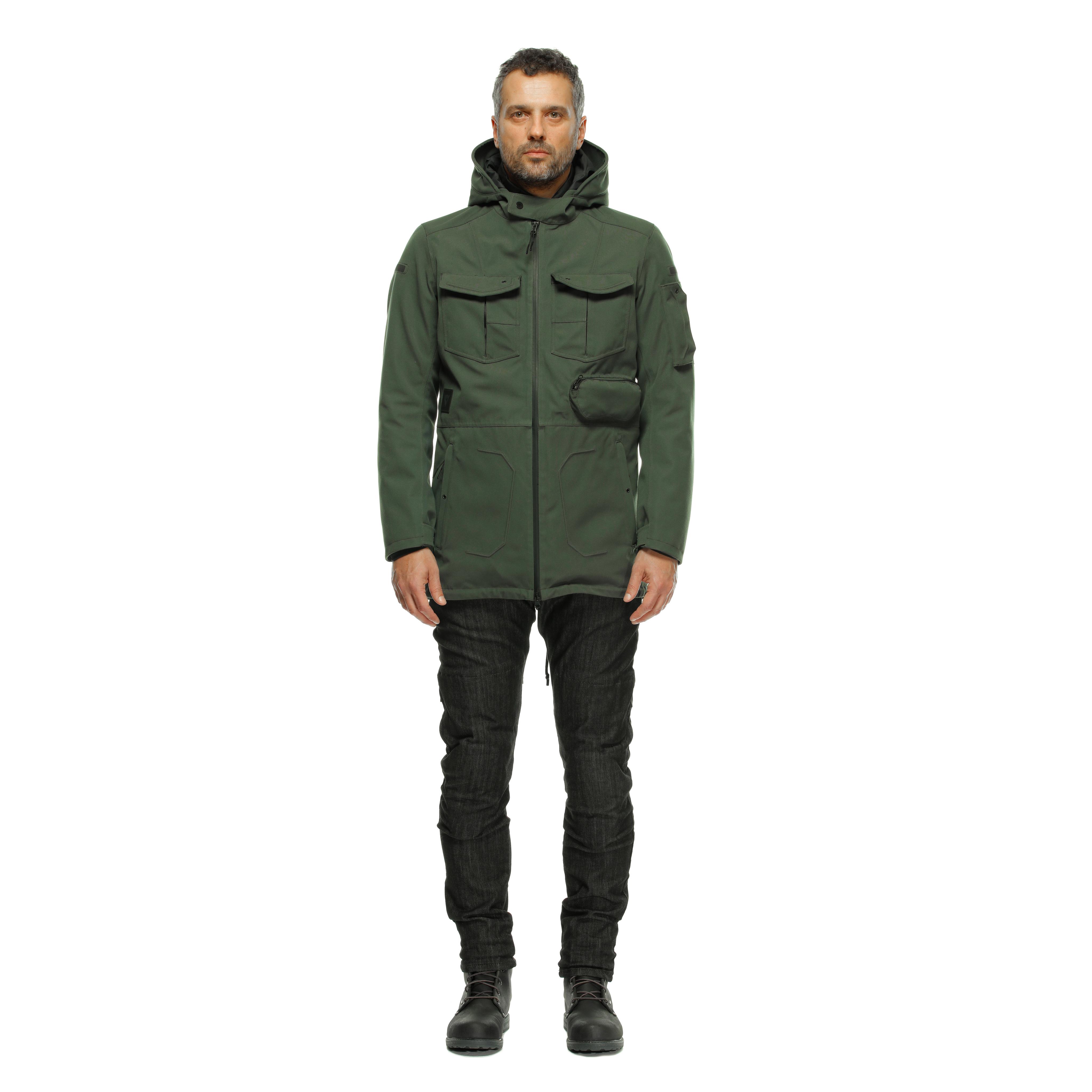 DUOMO ABS&Oslash;LUTESHELL&trade; PRO - MEN'S WATERPROOF MOTORCYCLE PARKA - GREEN - 3