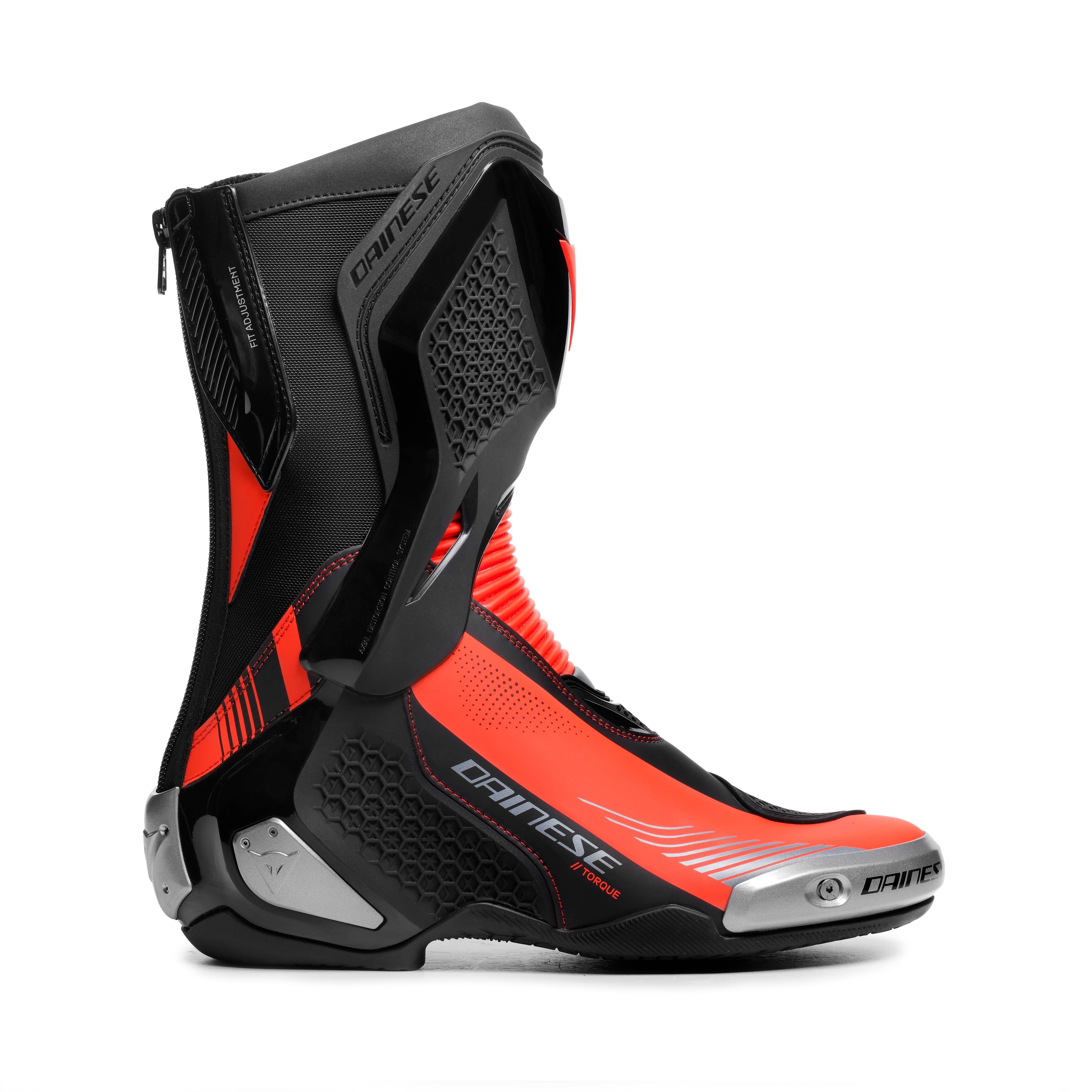 TORQUE 4 - BOTTES RACING ET ROUTE HOMME - BLACK/RED FLUO - 2