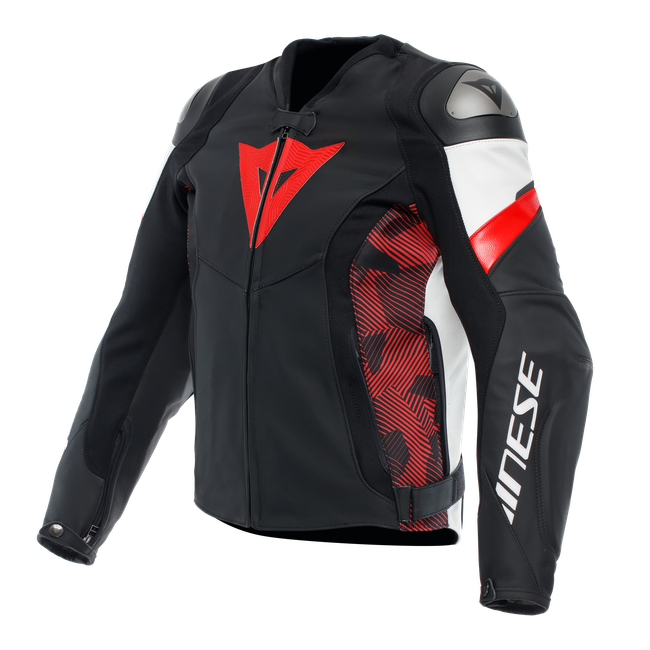 Dainese - Avro 5 - Leather - Men - Black/red-lava/white - 46