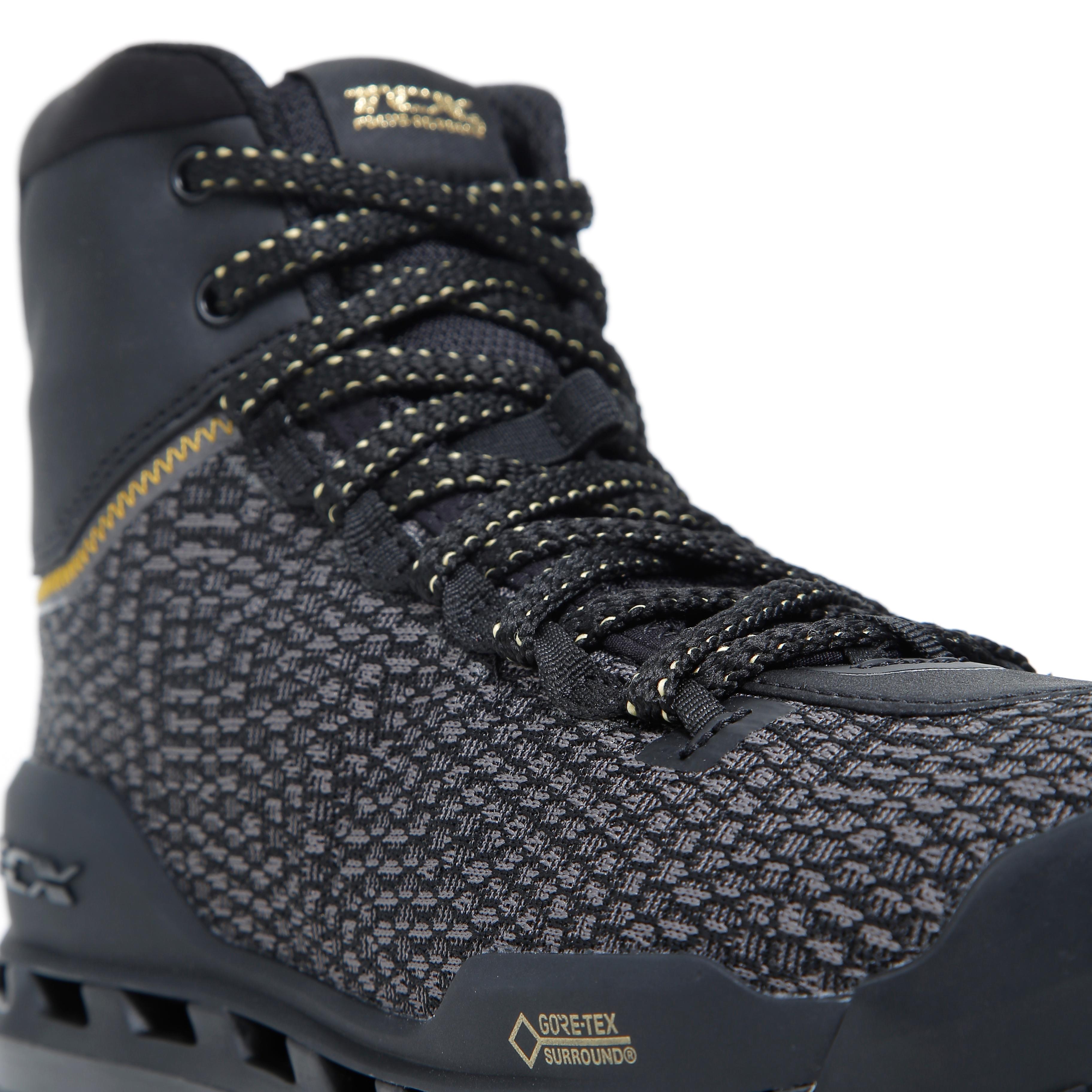 CLIMATREK SURROUND GTX WOMEN'S WATERPROOF MOTORCYCLE BOOTS - BLACK/GOLD -  - 12