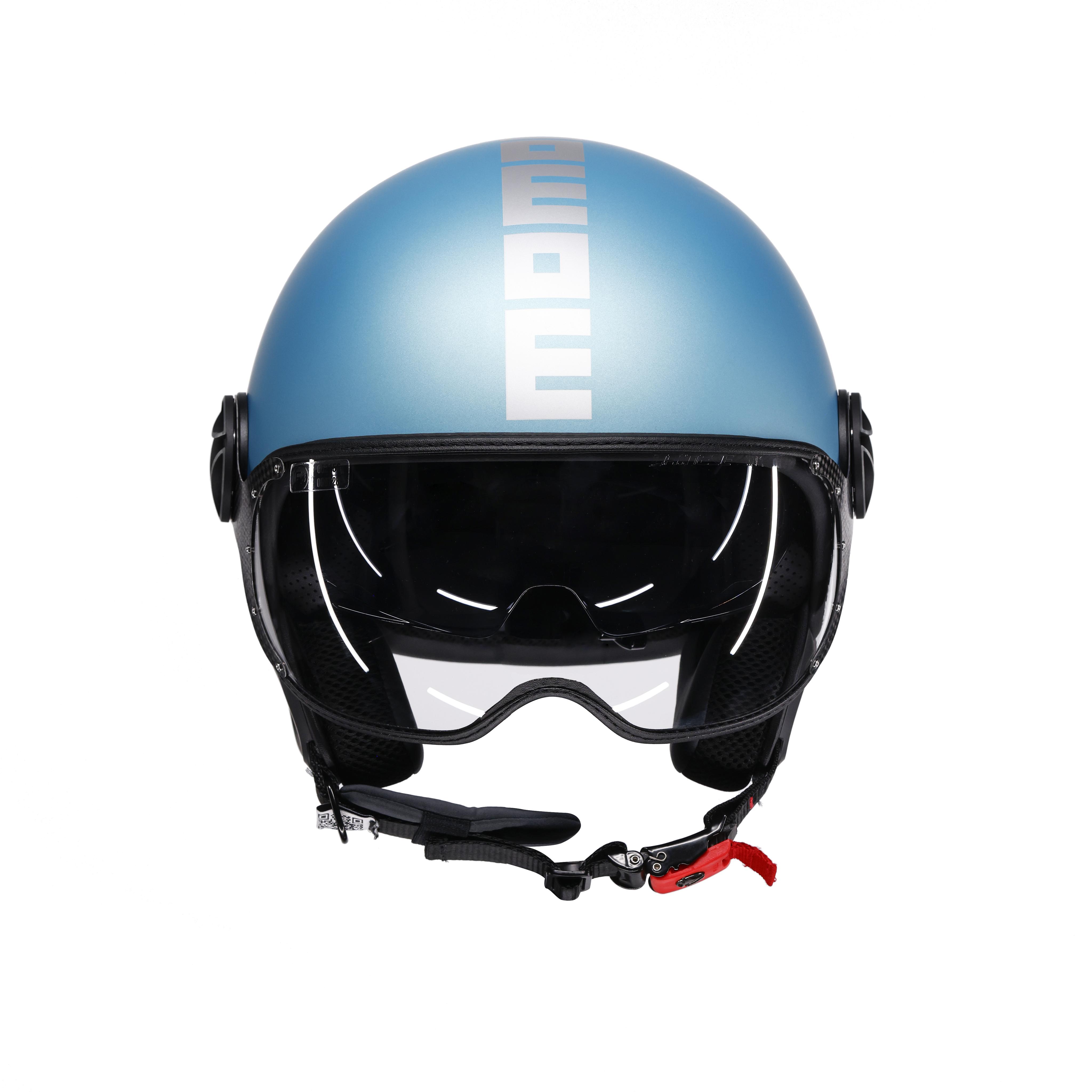 MOMODESIGN FGTR EVO - JET-HELM MIT DOPPELVISIER E2206 - MONO MATT SPRING BLUE/SILVER -  - 2