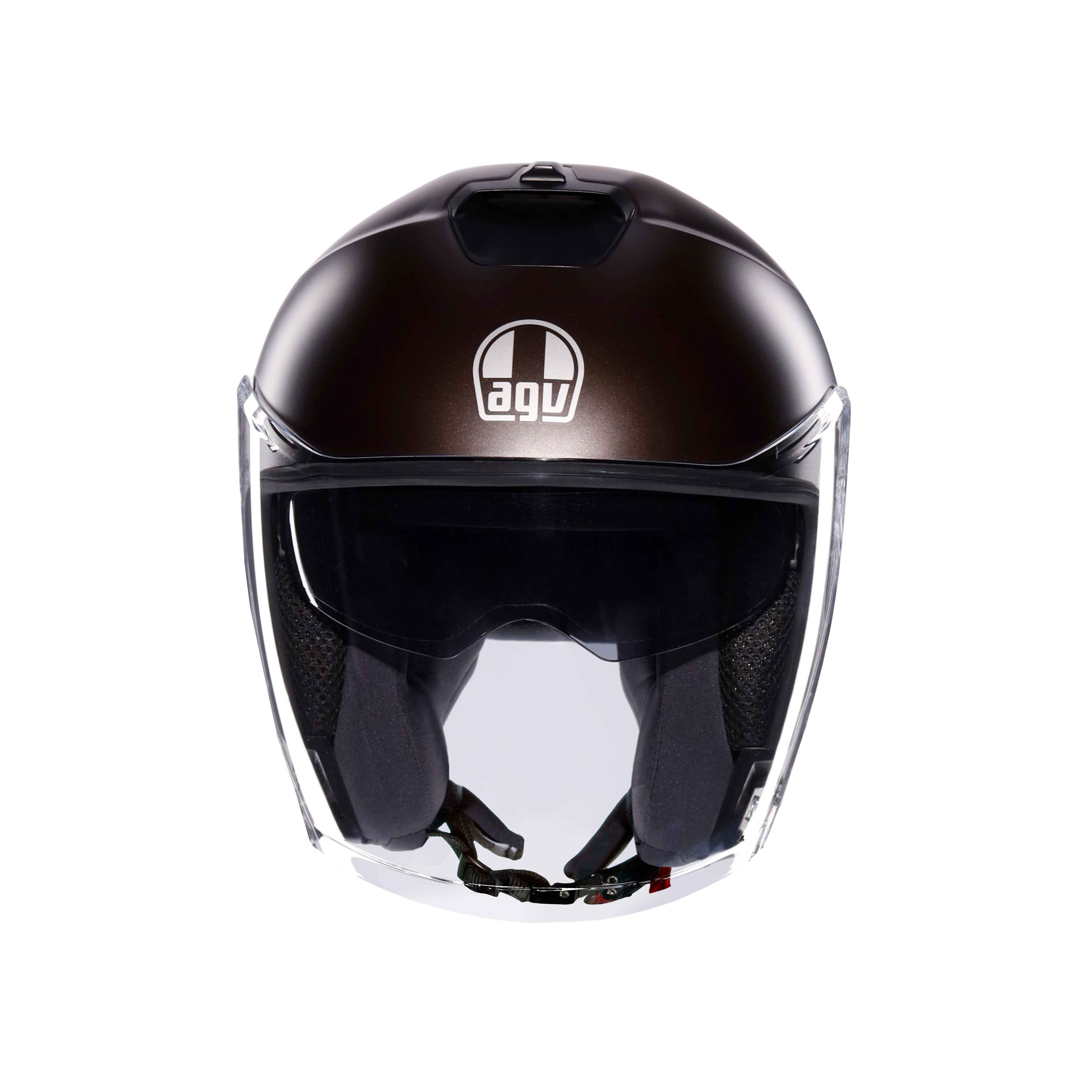 IRIDES MONO MATT PREGIATO BRONZE - MOTORBIKE OPEN FACE HELMET E2206 -  - 2