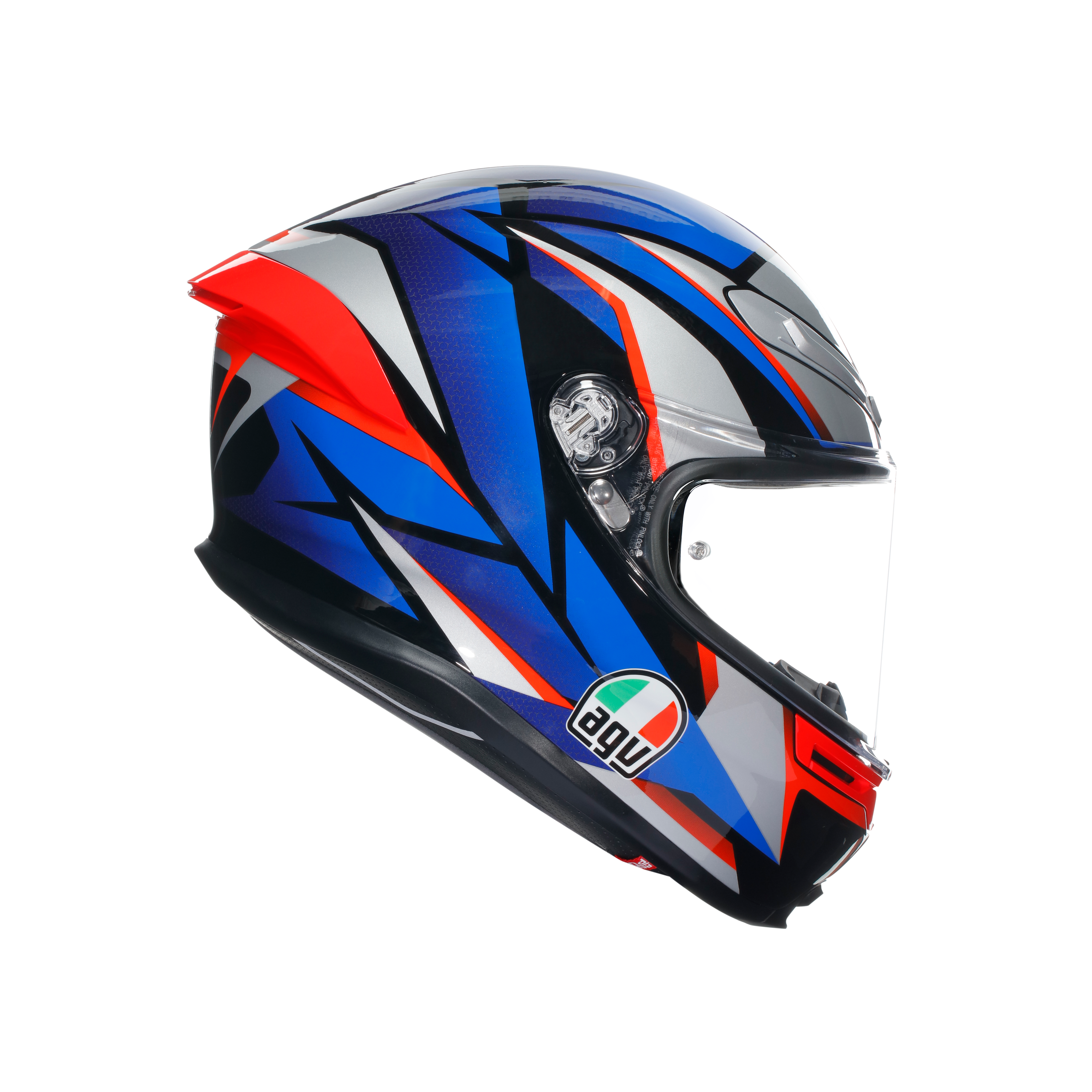 K6 S SLASHCUT BLACK/BLUE/RED - MOTORBIKE FULL FACE HELMET DOT (E2206) -  - 1