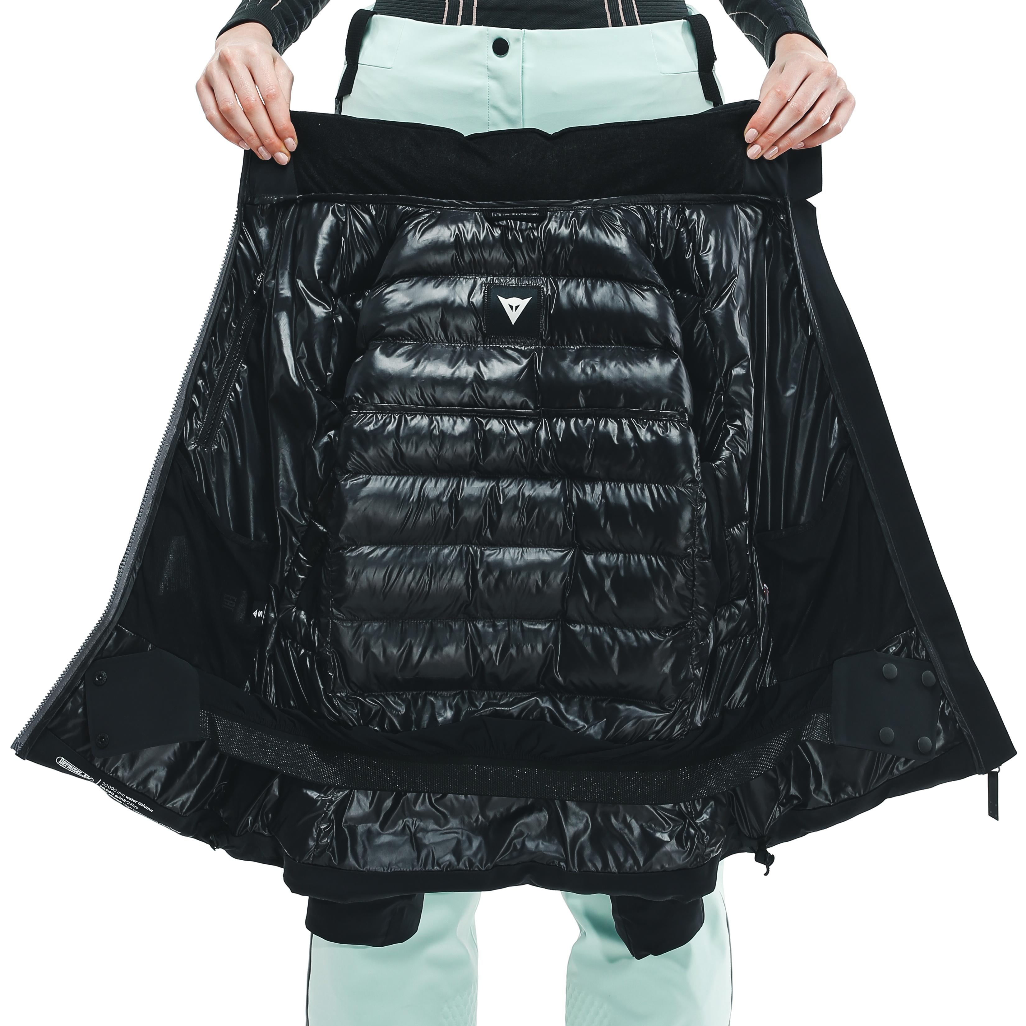 WOMEN'S WATERPROOF SKI DOWN JACKET - BLACK - 12