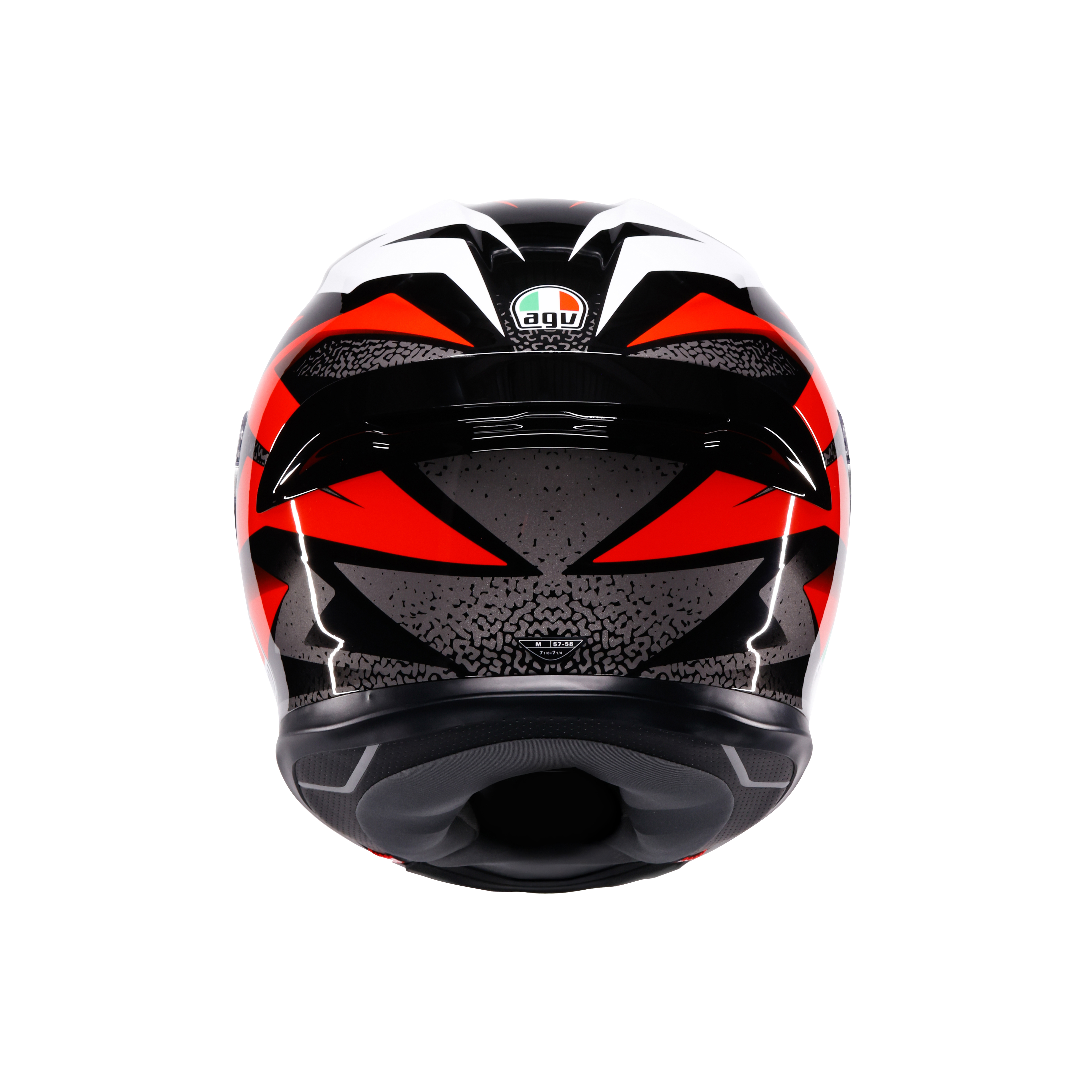 K6 S BRAVEN BLACK/RED/WHITE - CASQUE MOTO INT&Eacute;GRAL E2206 -  - 5