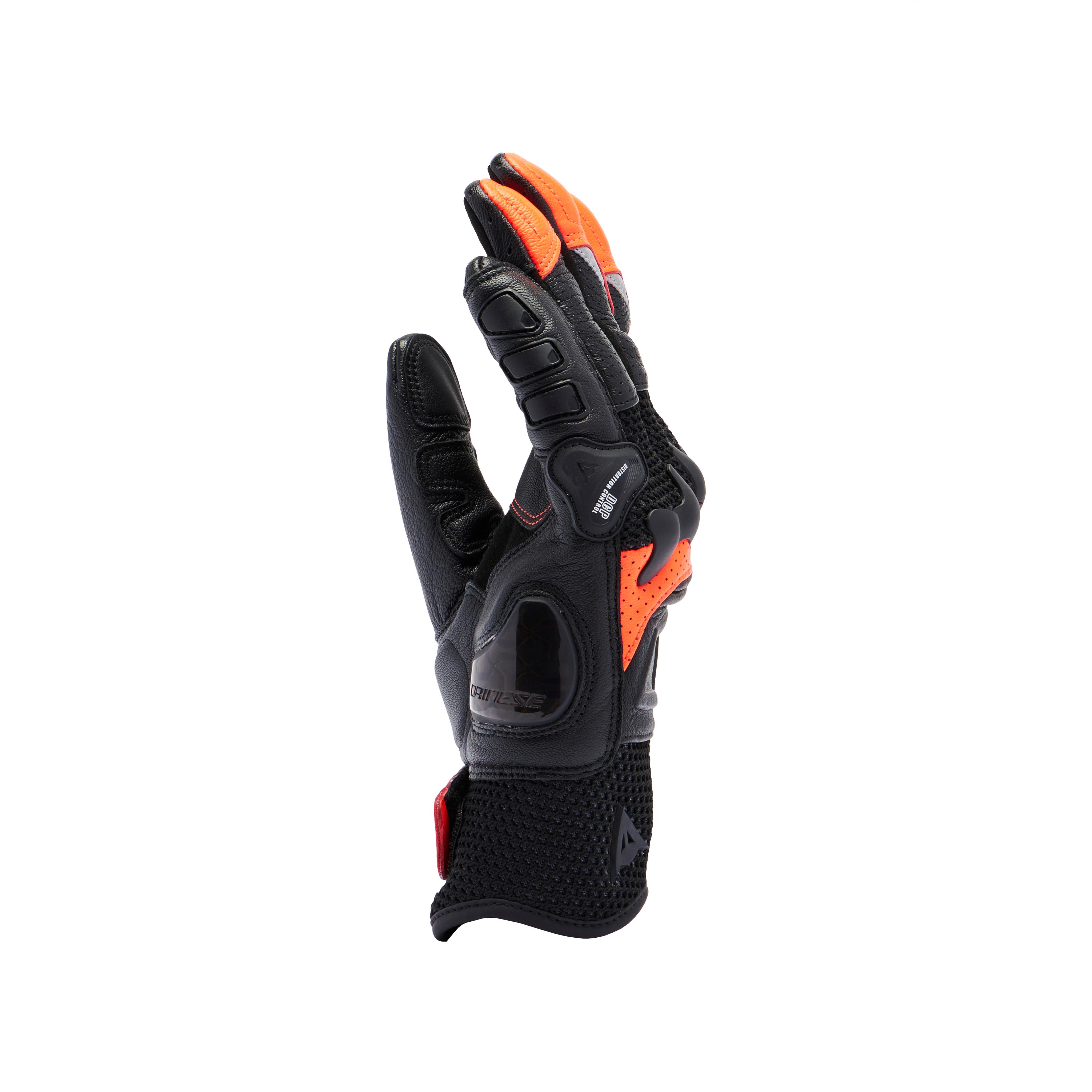 X-RIDE 2 ERGO-TEK - MEN'S MOTORCYCLE GLOVES - BLACK/RED FLUO - 4