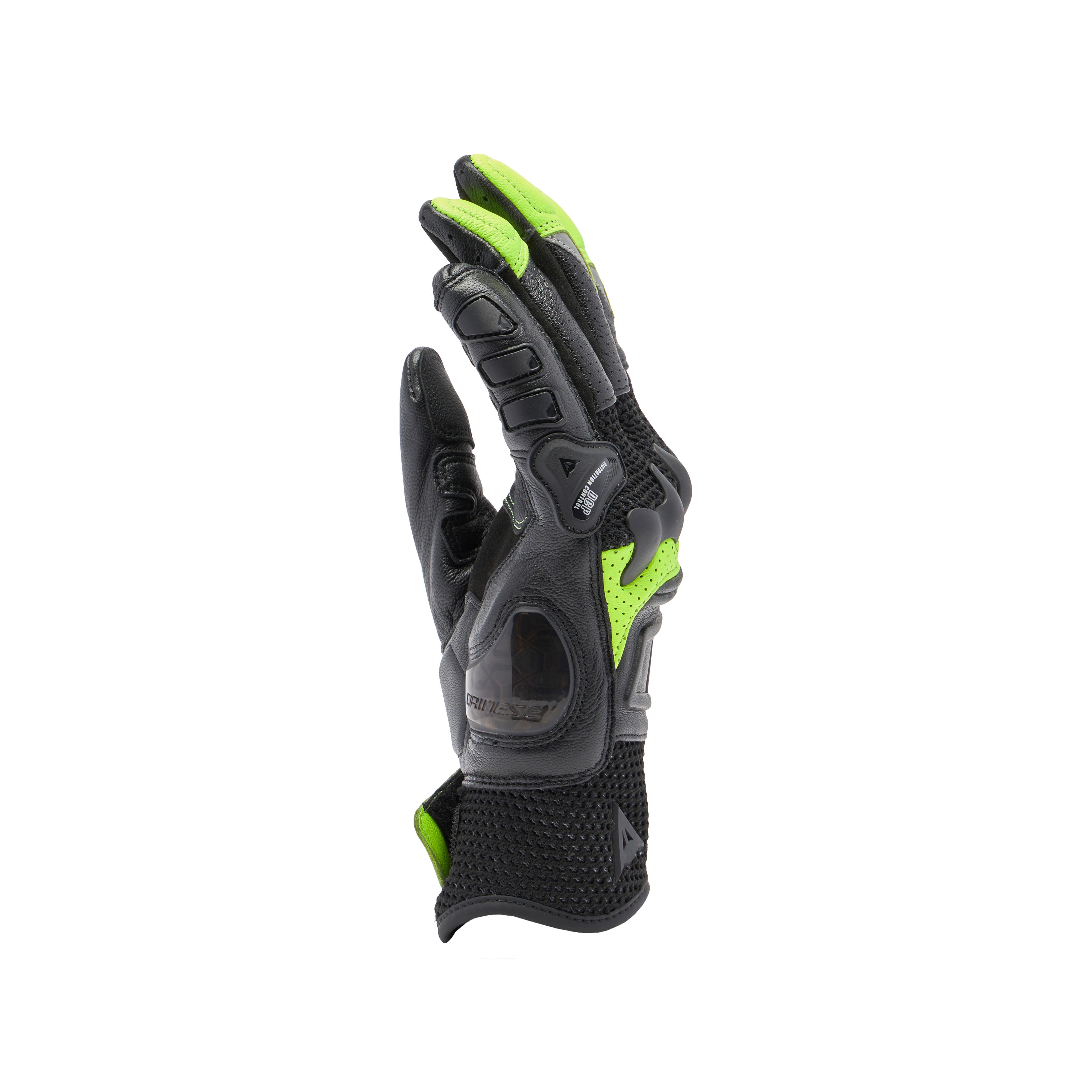 X-RIDE 2 ERGO-TEK - MEN'S MOTORCYCLE GLOVES - BLACK/YELLOW-FLUO - 4