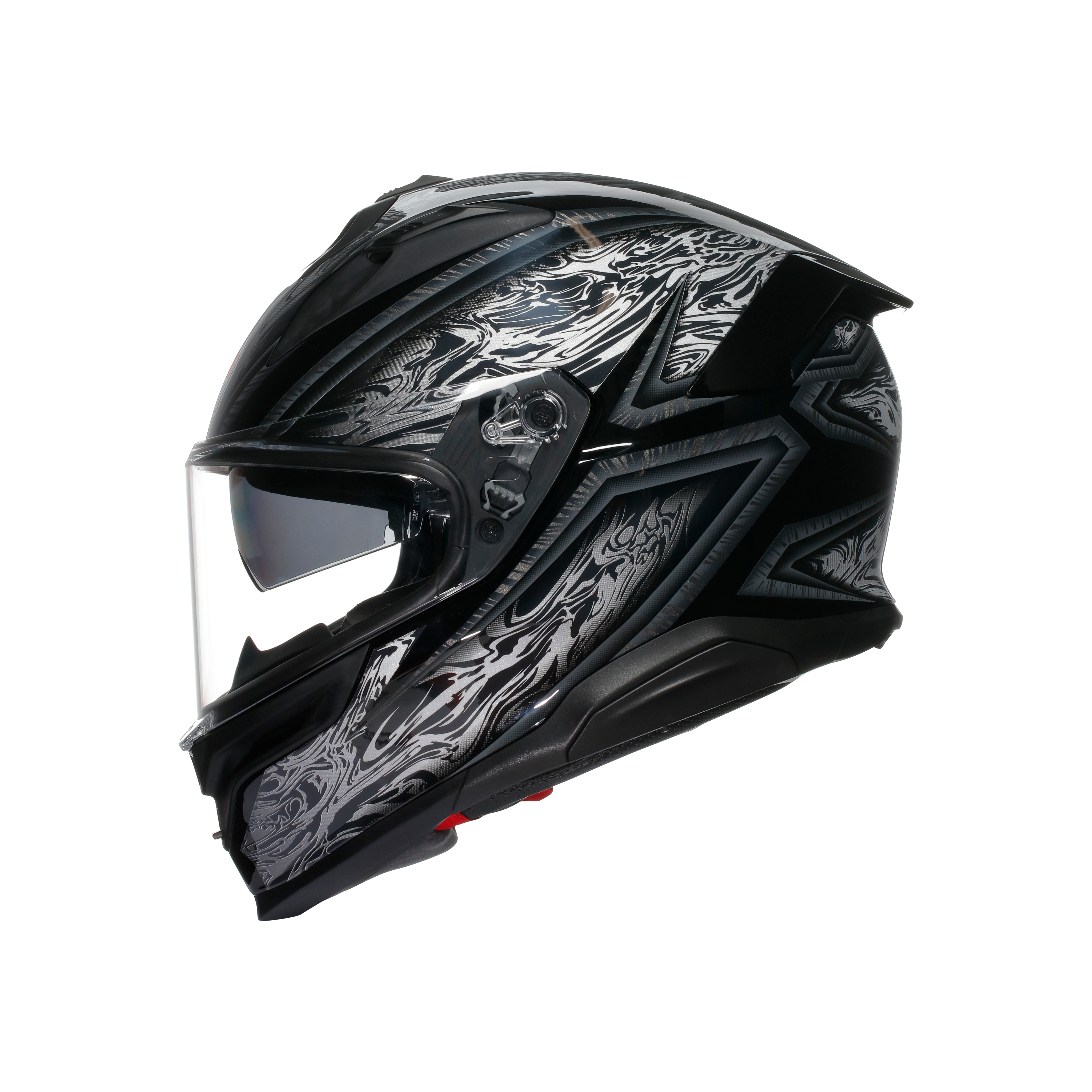 K7 MPLK DAMASCUS BLACK/SILVER - CASCO MOTO INTEGRAL DOT (E2206) -  - 4