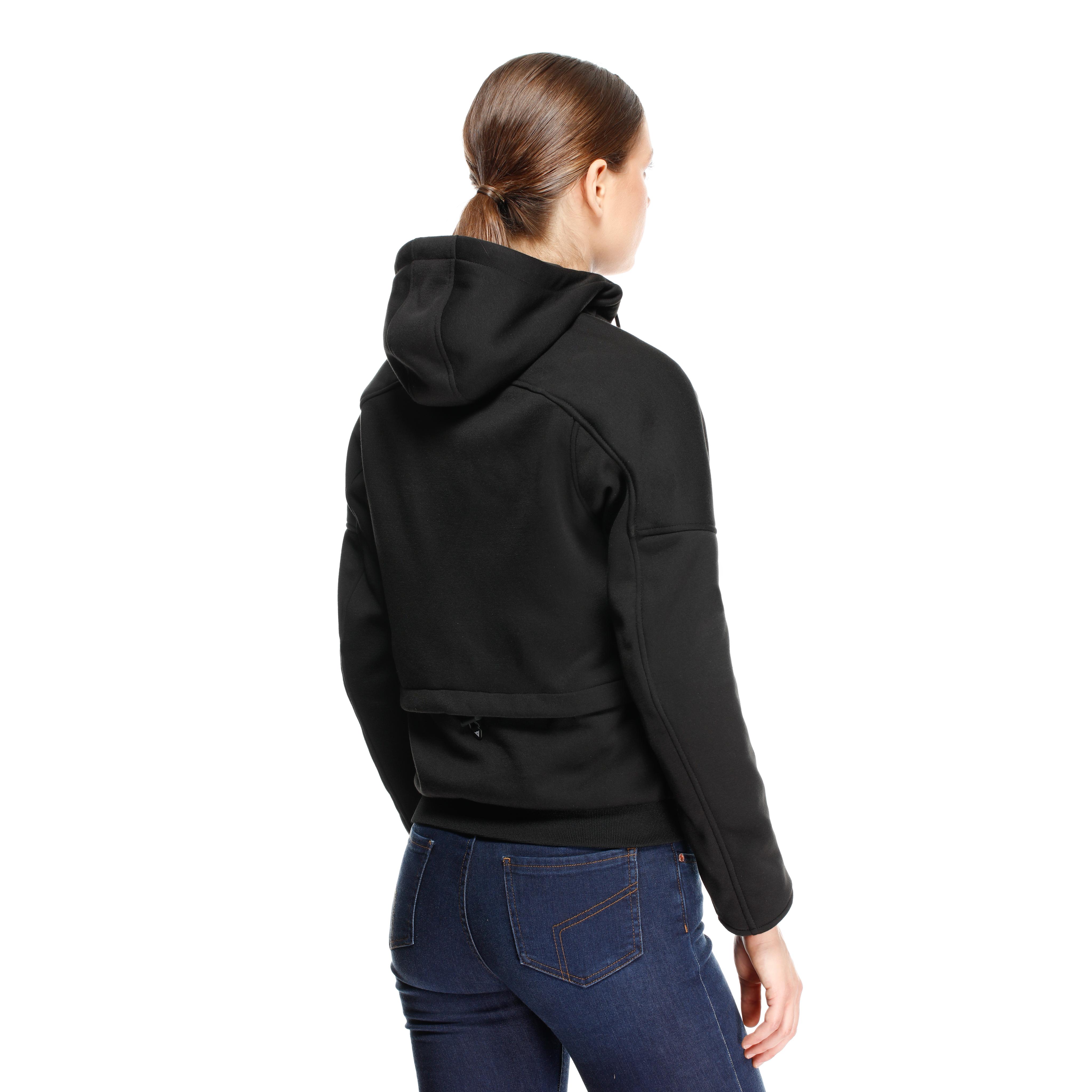 DAEMON-X - SWEAT &Agrave; CAPUCHE DE MOTO AVEC PROTECTIONS FEMME - BLACK - 5