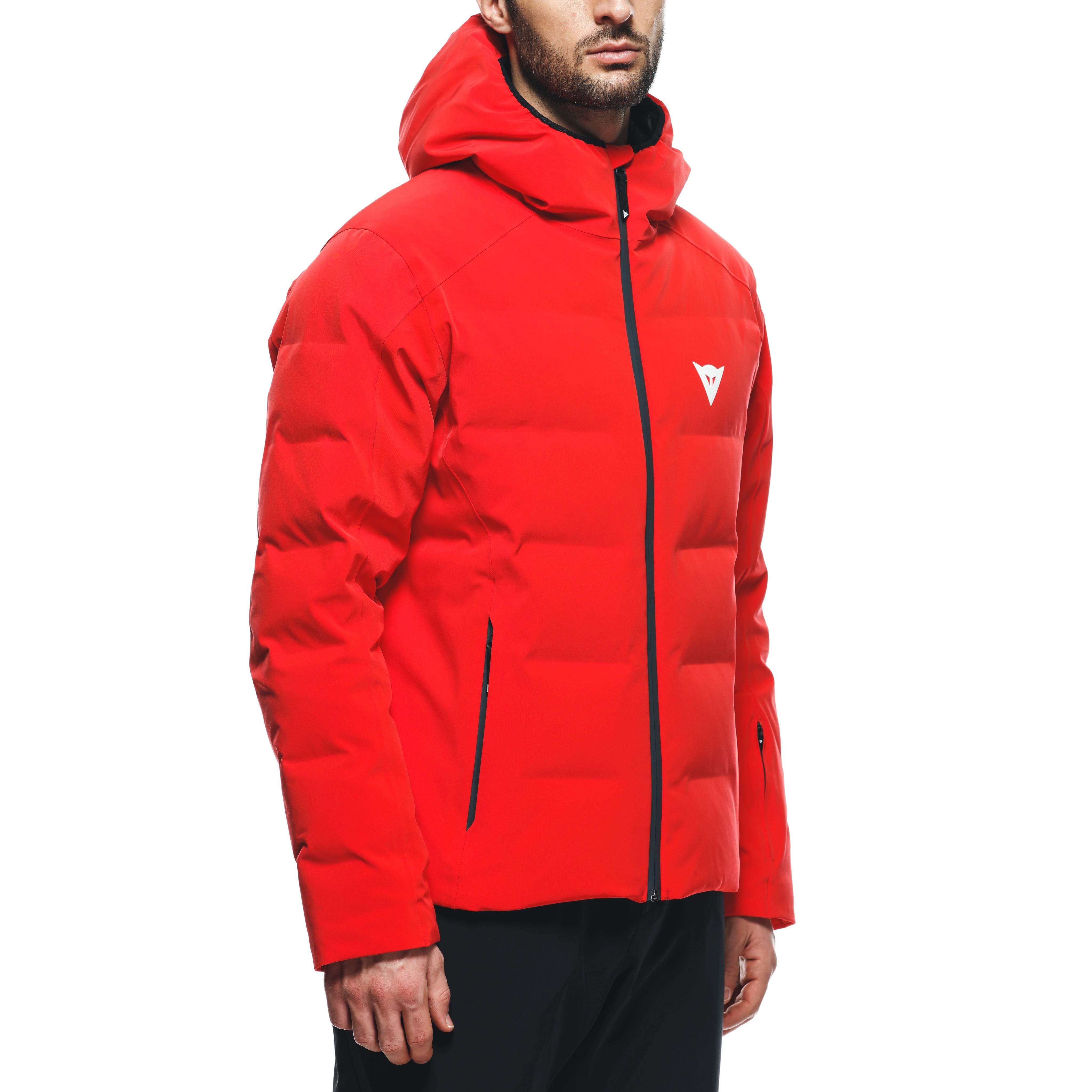 MEN'S WATERPROOF SKI DOWN JACKET - FIRE-RED - 8