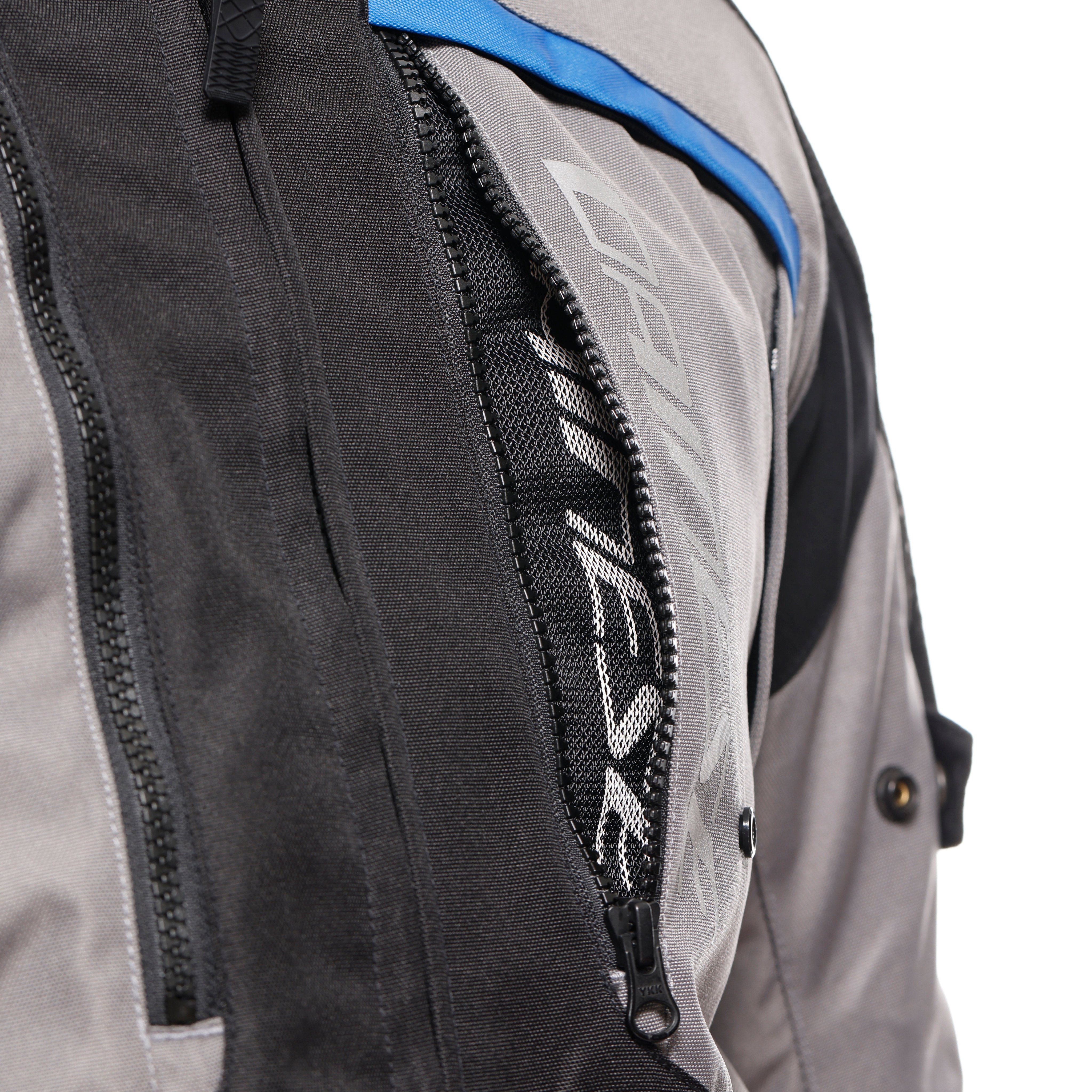 GULLFOSS D-DRY - CHAQUETA DE MOTO PARA TODAS LAS ESTACIONES HOMBRE - GARGOYLE/BLACK/BLUE - 9