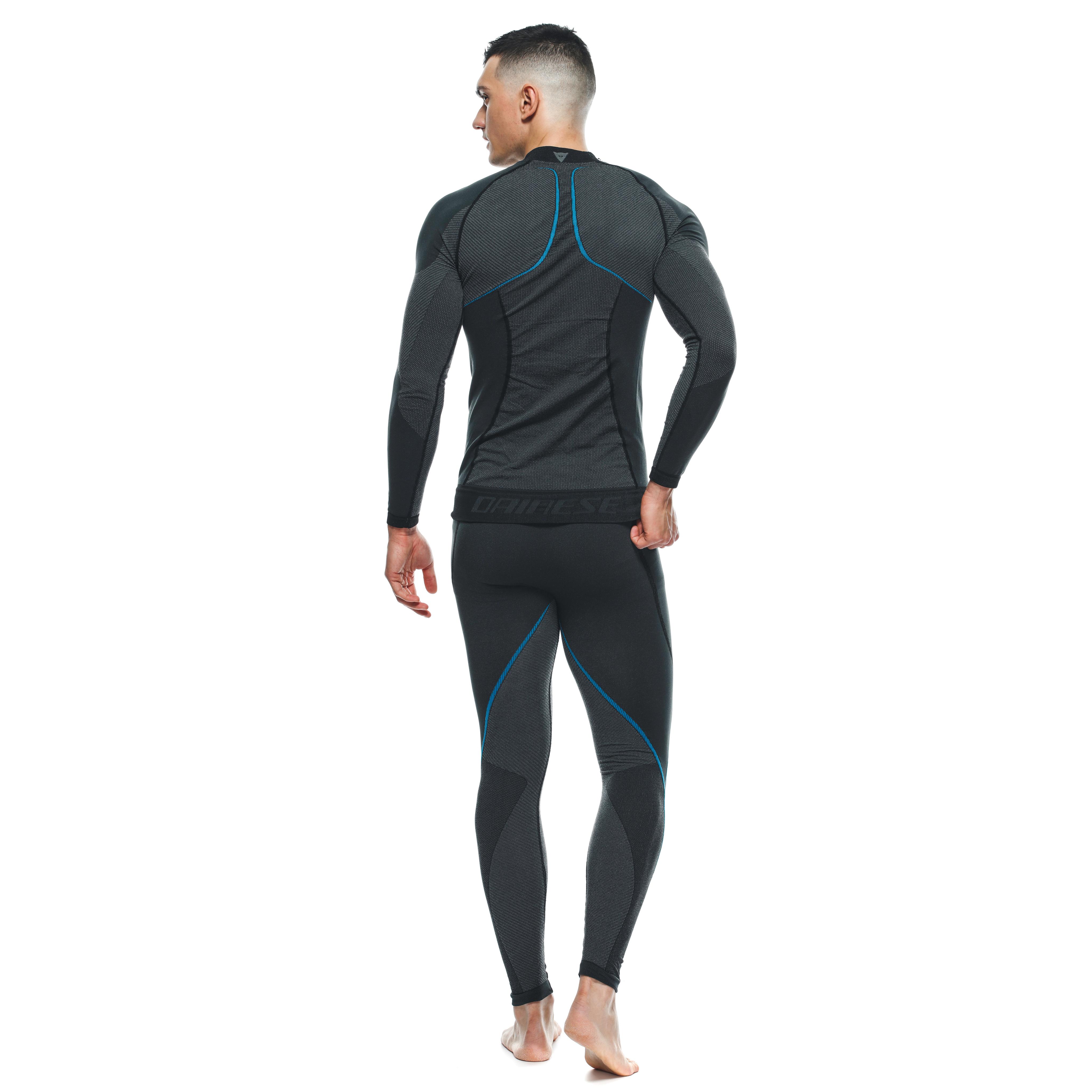 TECHNICAL MOTORCYCLE LONG SLEEVE SHIRT MEN - BASE LAYER SUMMER - BLACK/BLUE - 6