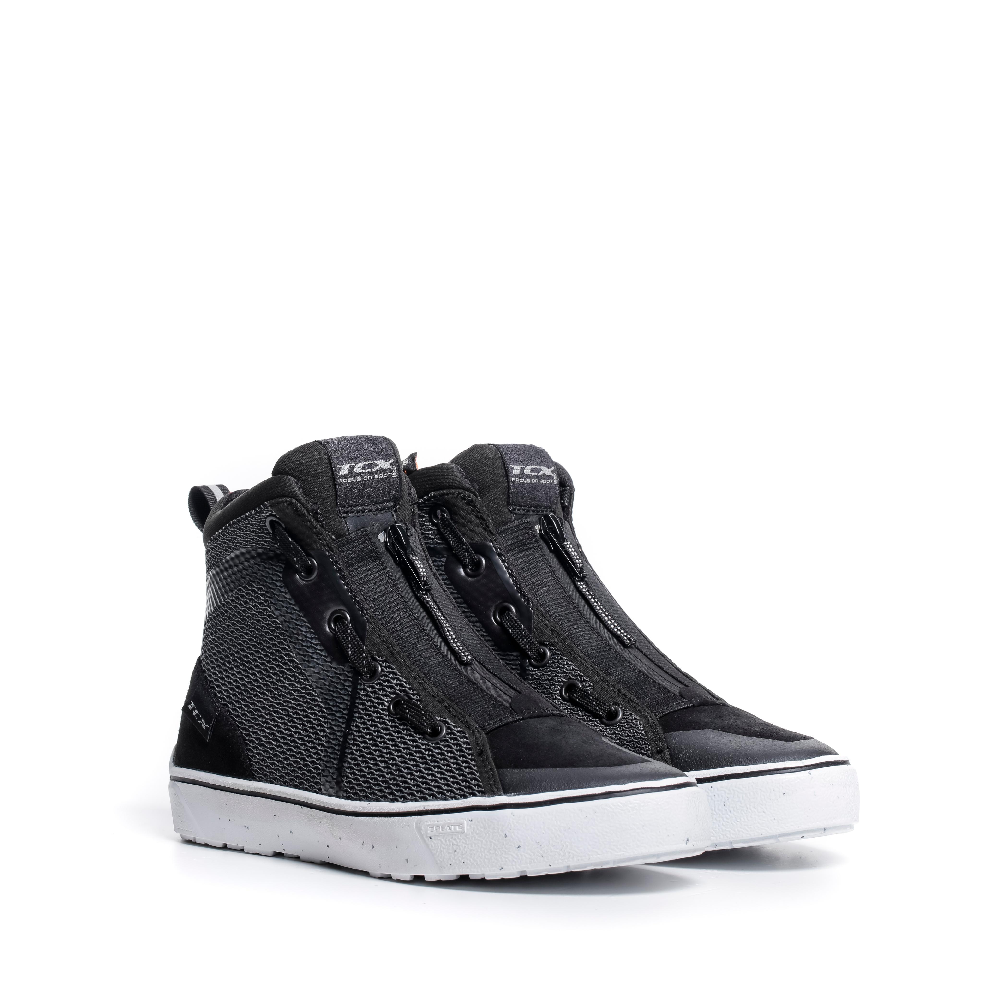 IKASU AIR WOMEN'S SUMMER MOTORCYCLE SHOES - BLACK/GREY/WHITE -  - 1