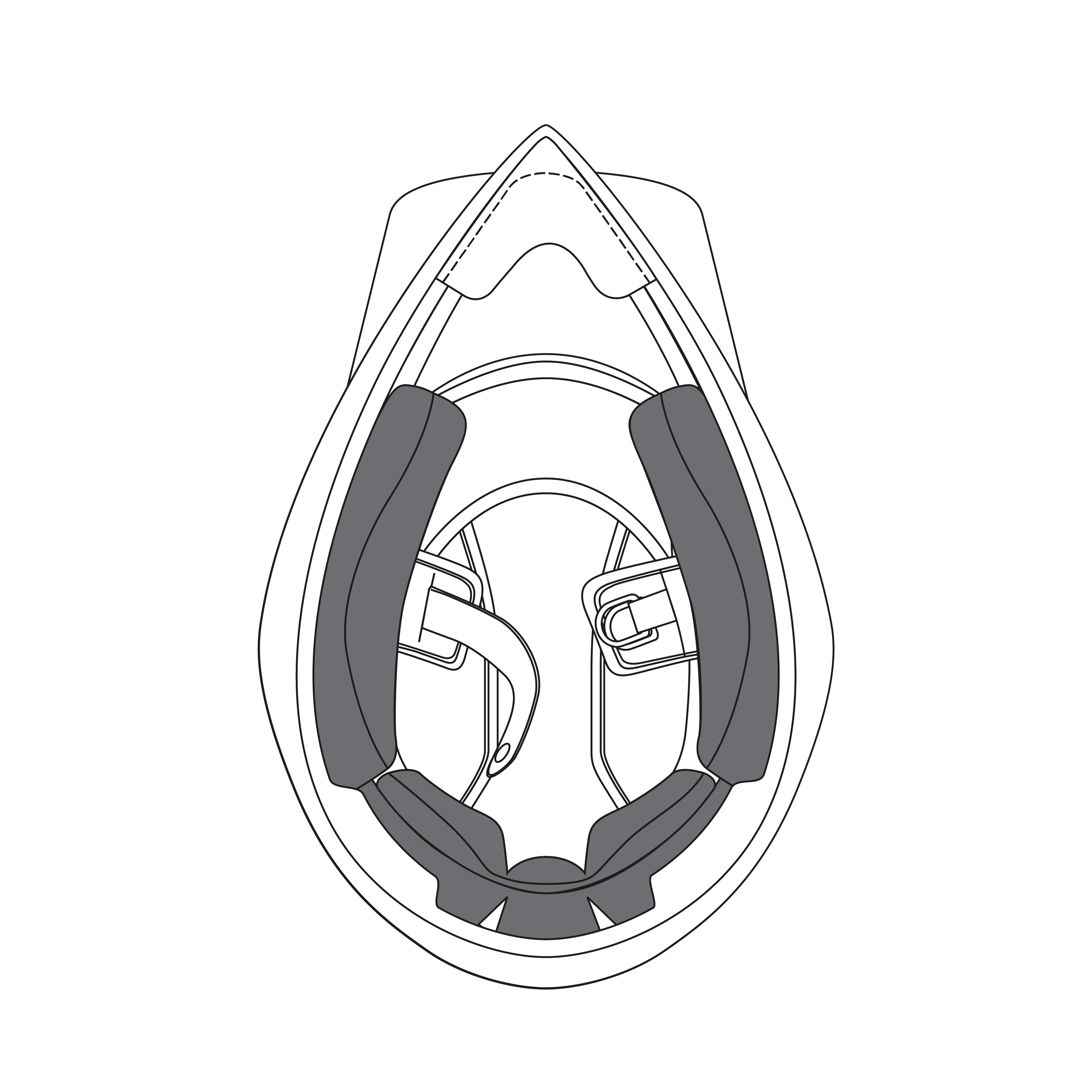 AGV CHEEK PADS AX9 - NEUTRAL -  - 1