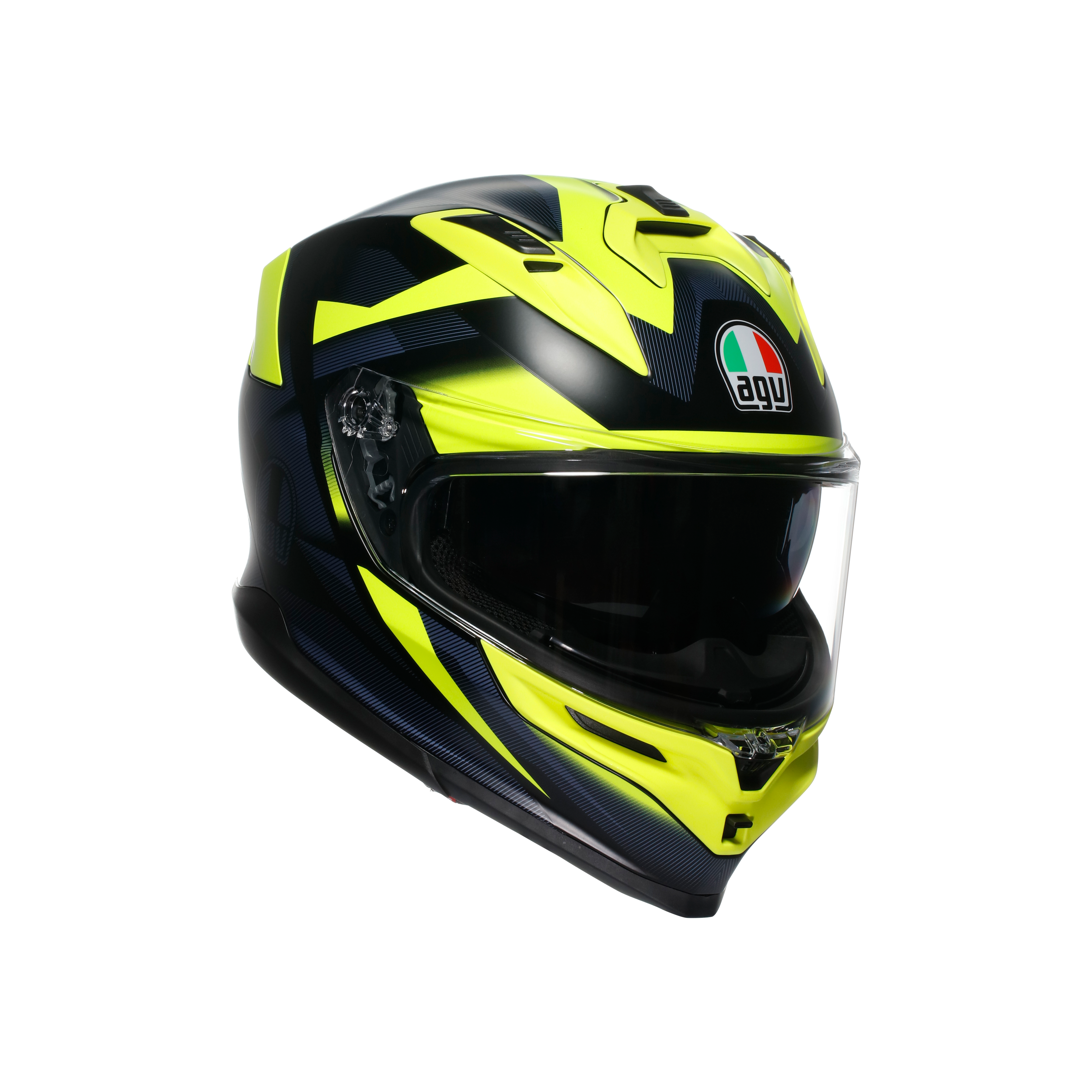 K7 MPLK GLIMPSE MATT BLACK/YELLOW FLUO - CASQUE MOTO INT&Eacute;GRAL E2206 -  - 1