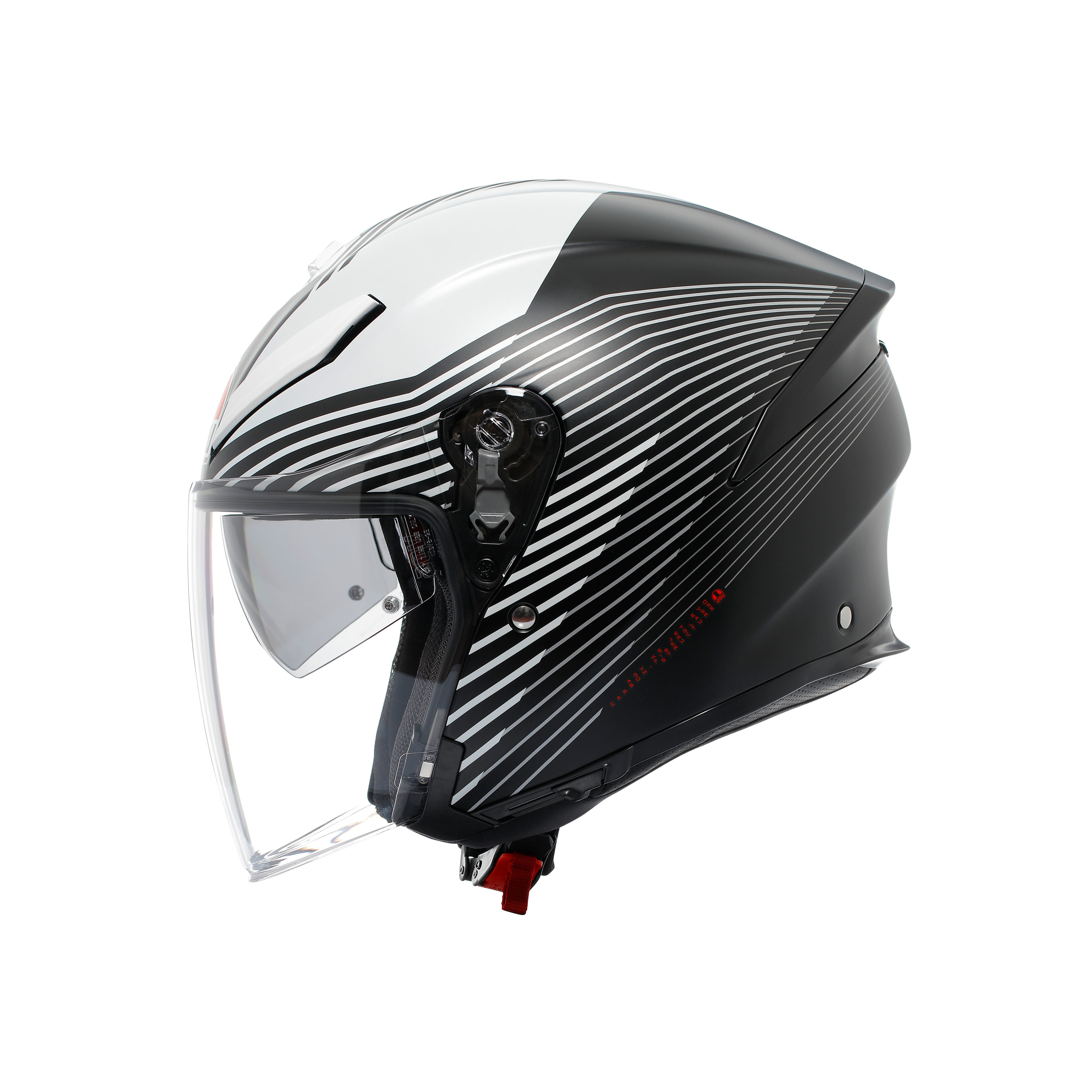 K5 JET EVO CONTROL MATT BLACK/WHITE - CASQUE MOTO JET E2206 -  - 2