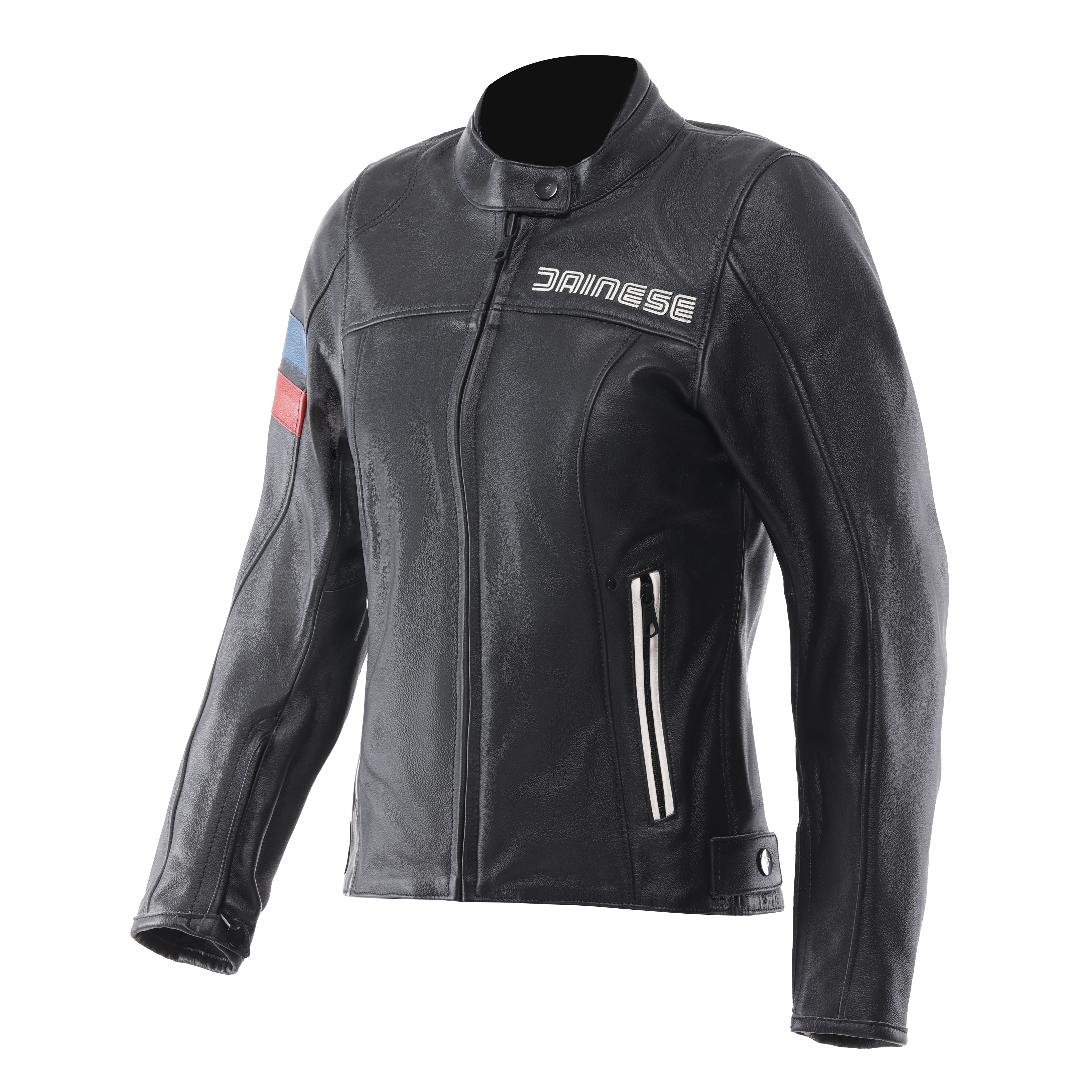 LEGGENDA - CHAQUETA DE MOTO EN PIEL MUJER - BLACK - 1