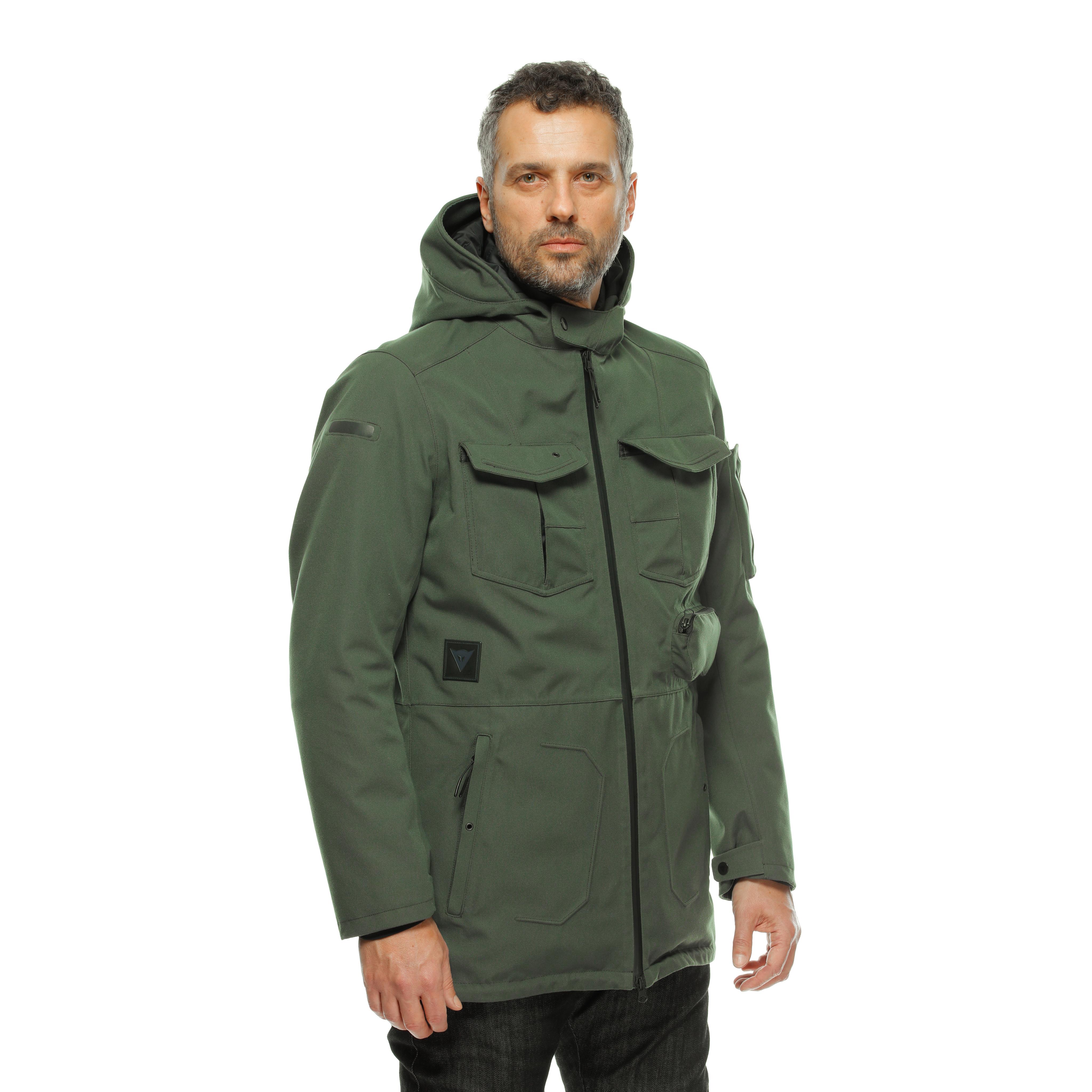 DUOMO ABS&Oslash;LUTESHELL&trade; PRO - MEN'S WATERPROOF MOTORCYCLE PARKA - GREEN - 5