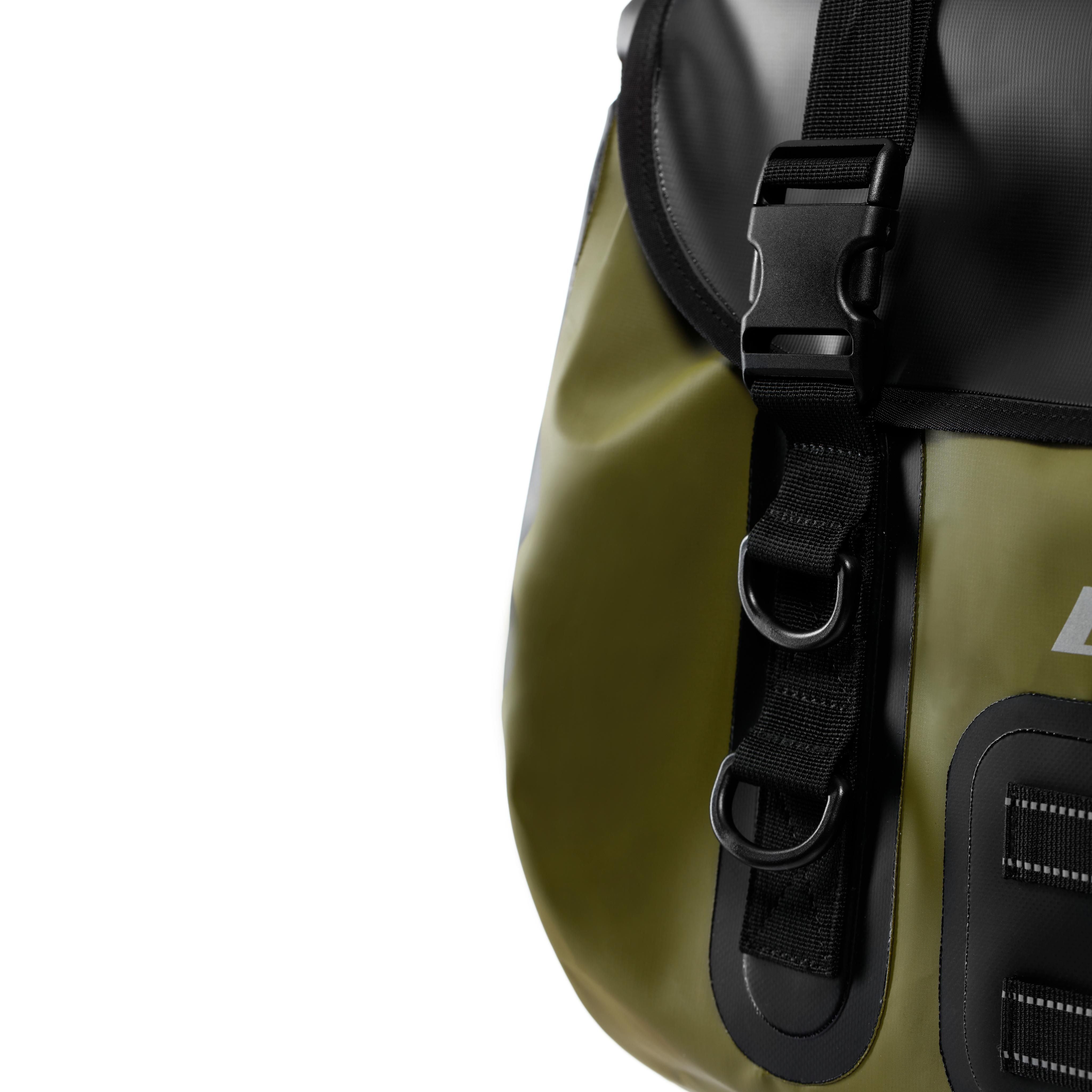 EXPLORER - WATERPROFF DUFFEL BAG (45 LT) - BLACK/GREEN - 4