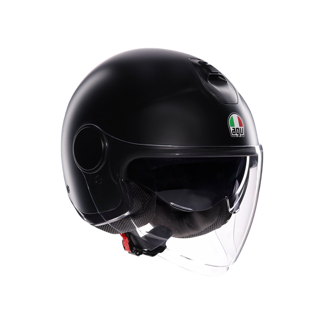 AGV - Eteres Mono Matt Black - Casque Moto Jet E2206, Unisex, Taille: M