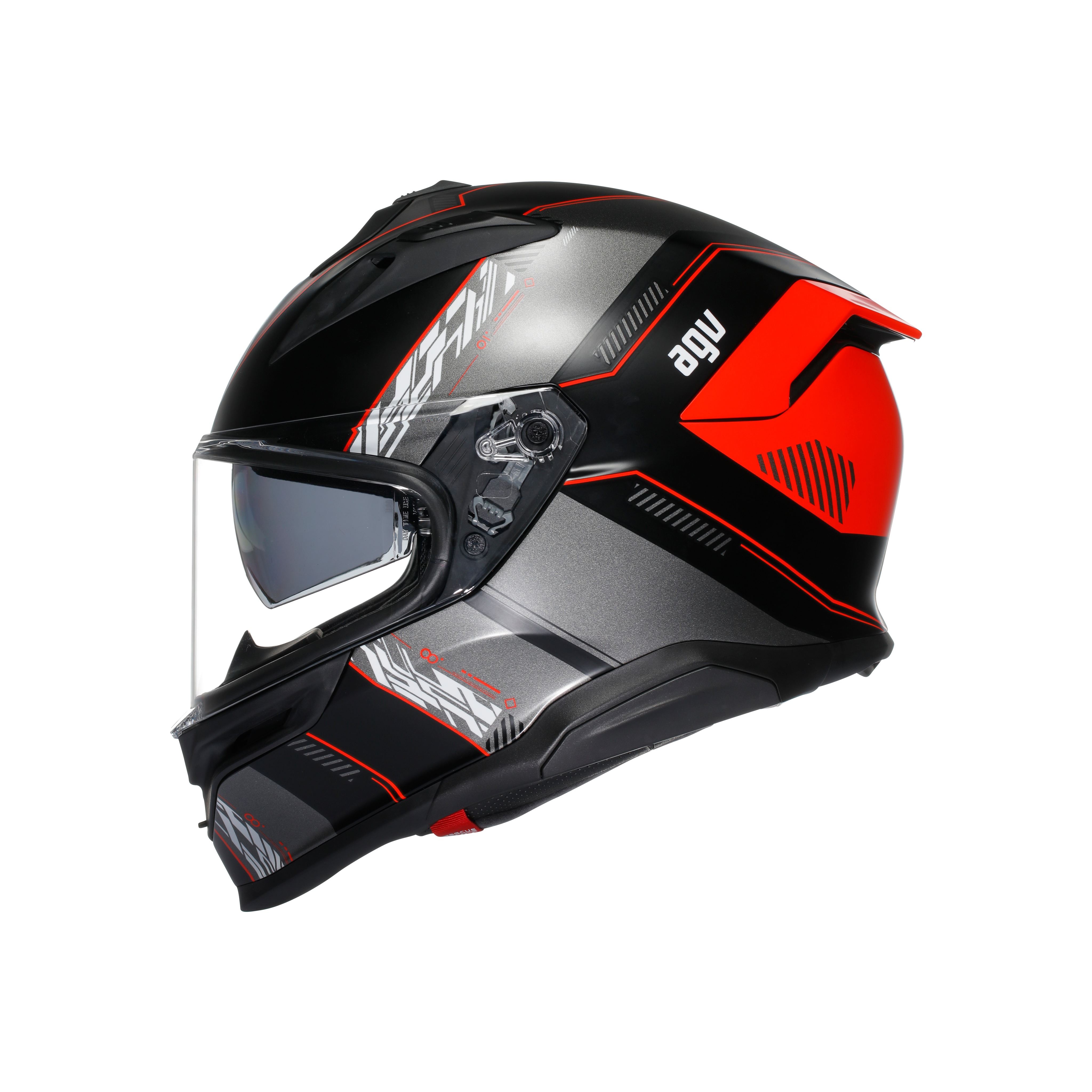 K7 MPLK KYBER MATT BLACK/RED - MOTORBIKE FULL FACE HELMET DOT (E2206) -  - 4