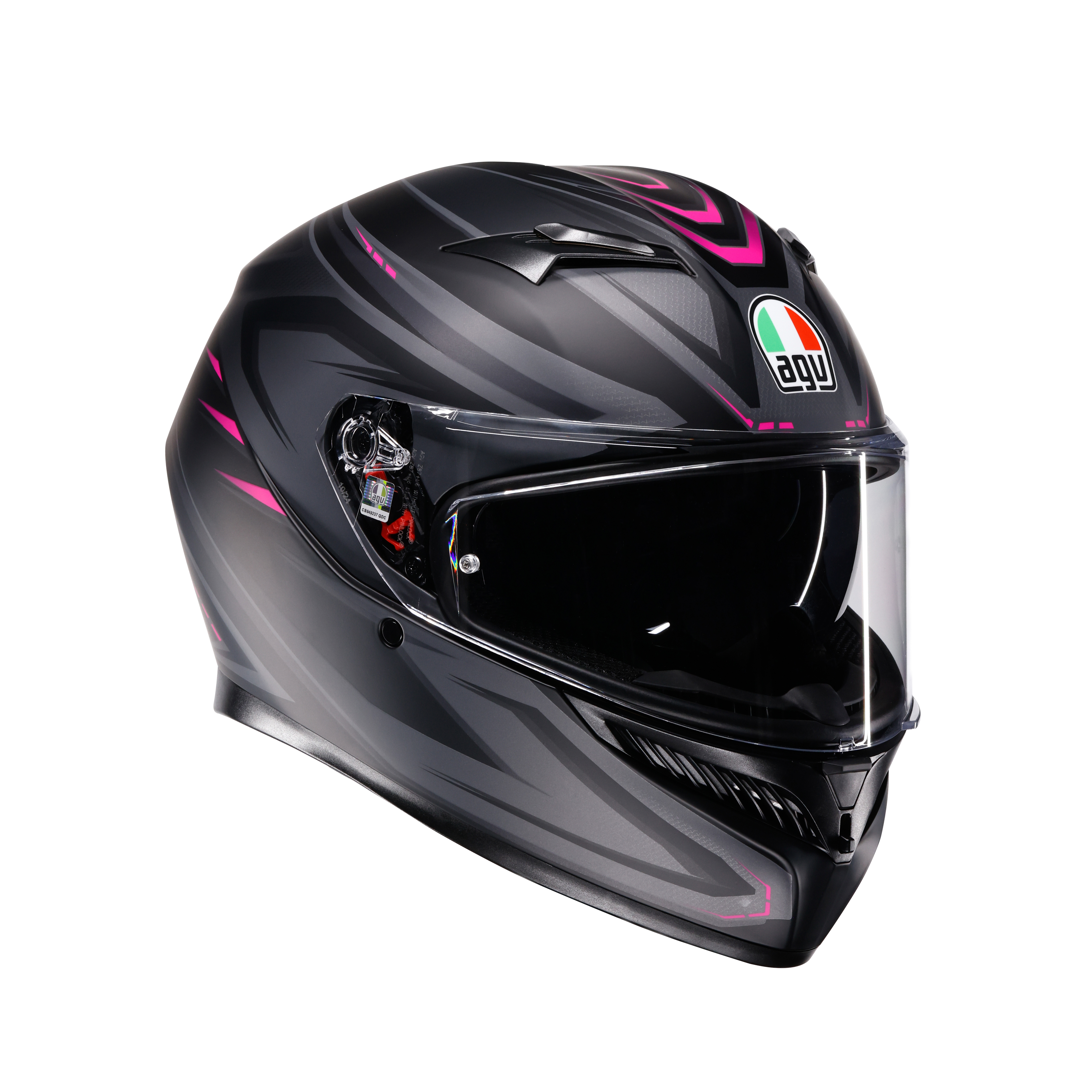 K3 SYTH MATT BLACK/PINK - CASQUE MOTO INT&Eacute;GRAL E2206 -  - 1